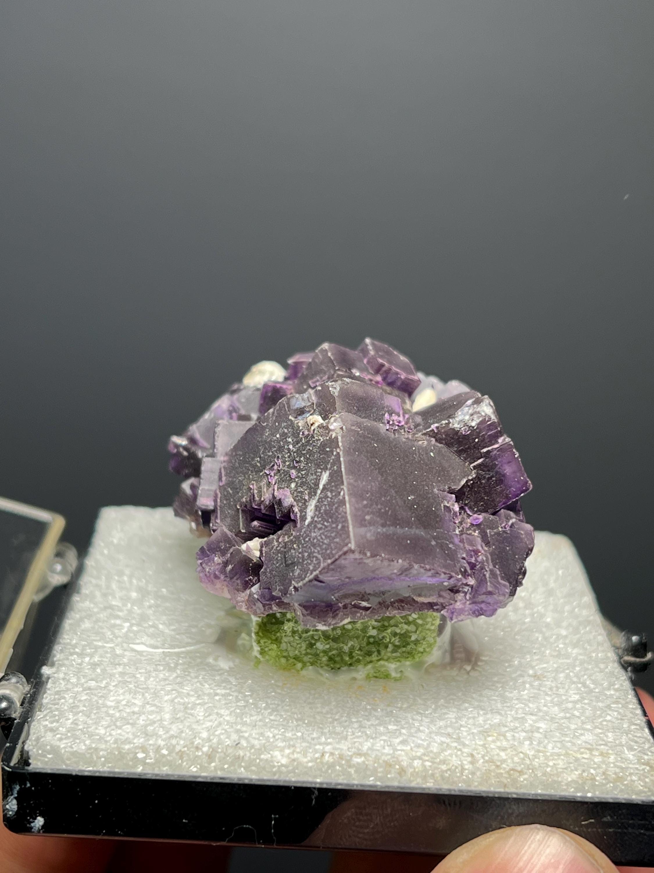 Beautiful Purple Fluorite Specimen - Crystal Gemstone AE 