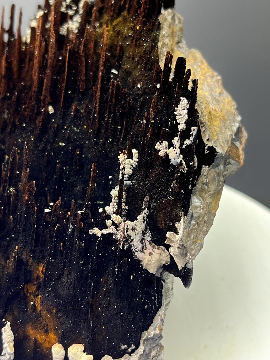 Very Showy Limonite And Specularite With Stalactite Goethite Specimen, For Special Collection - Crystal Gemstone AE 