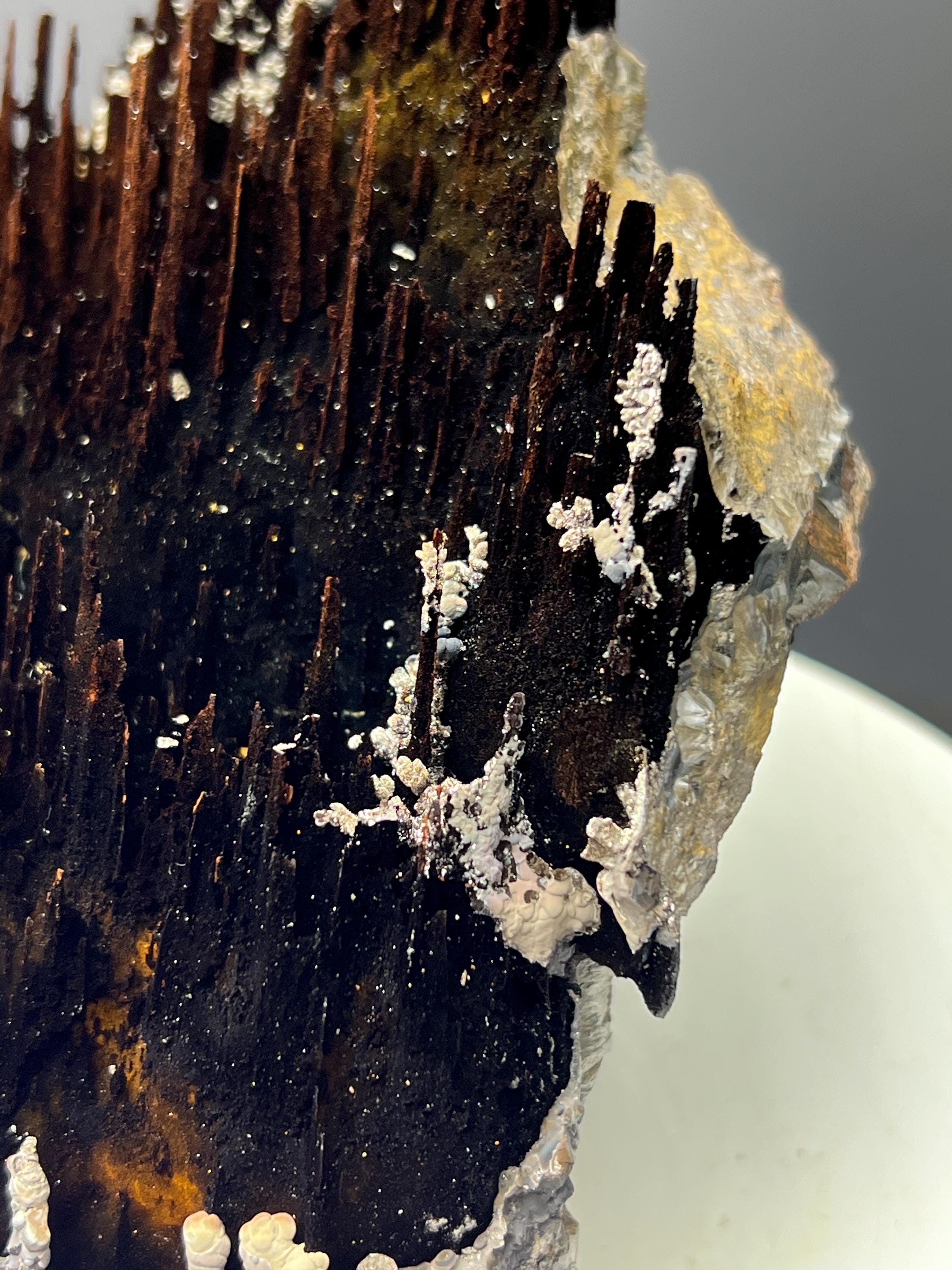 Very Showy Limonite And Specularite With Stalactite Goethite Specimen, For Special Collection - Crystal Gemstone AE 