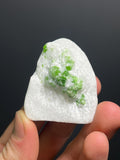 Pargasite On Marble Specimen, 60gram - Crystal Gemstone AE 