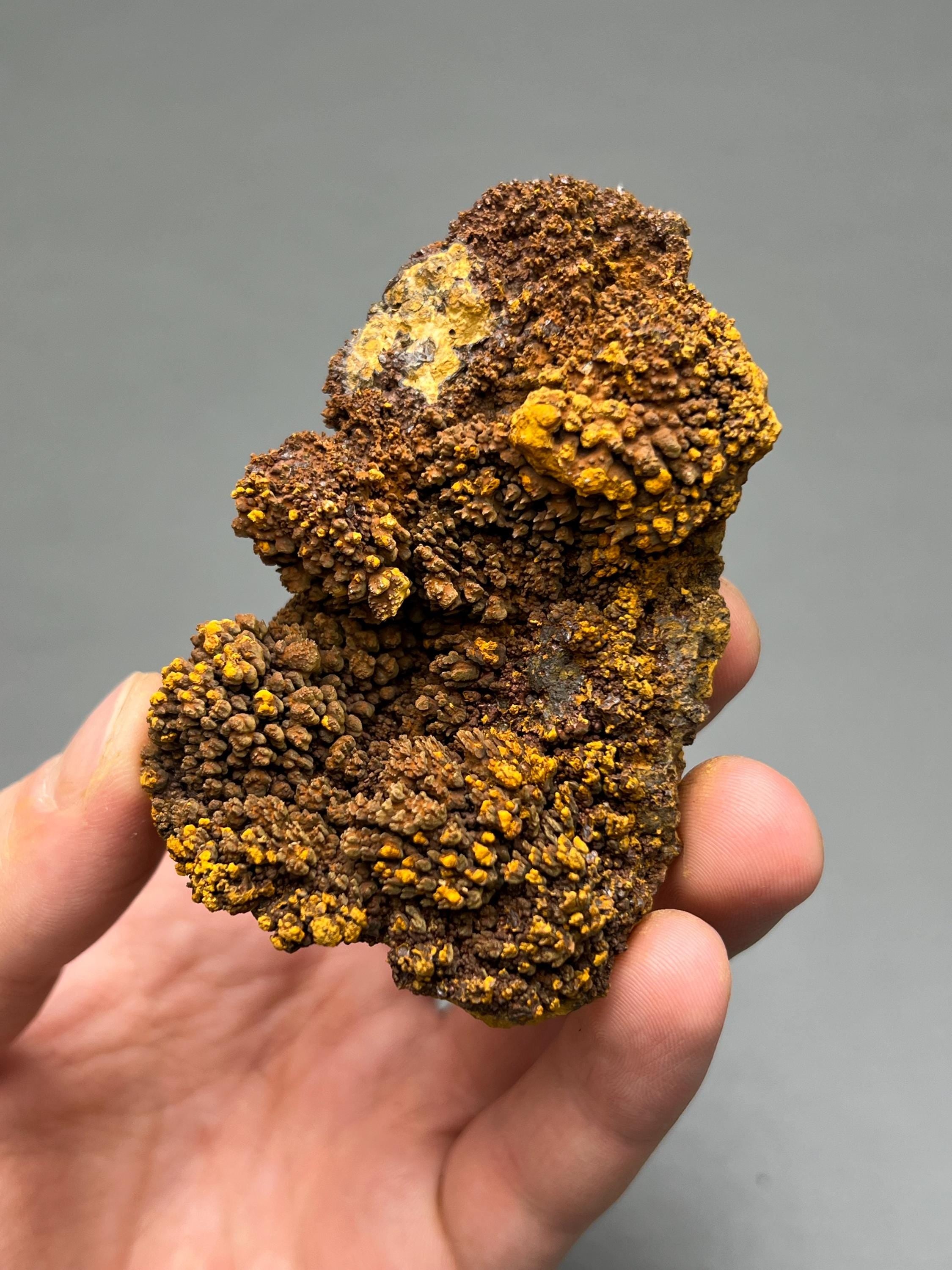 Orange Limonite mineral, From Turkey - Crystal Gemstone AE 