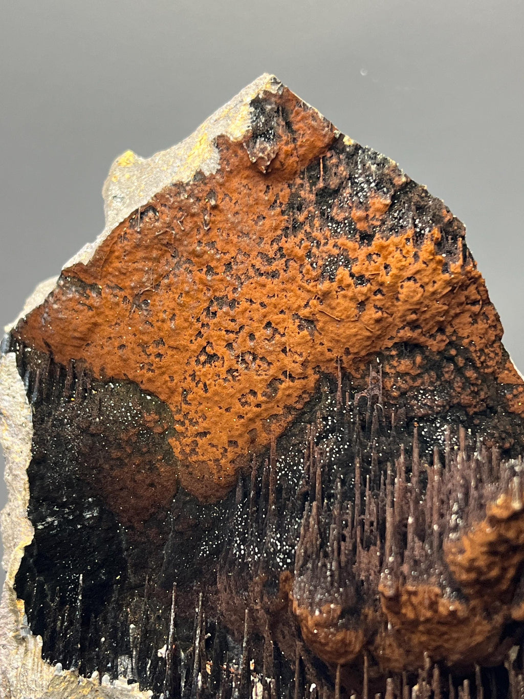 Museum Grade, Limonite And Specularite With Stalactite Goethite, For Special Collection - Crystal Gemstone AE 