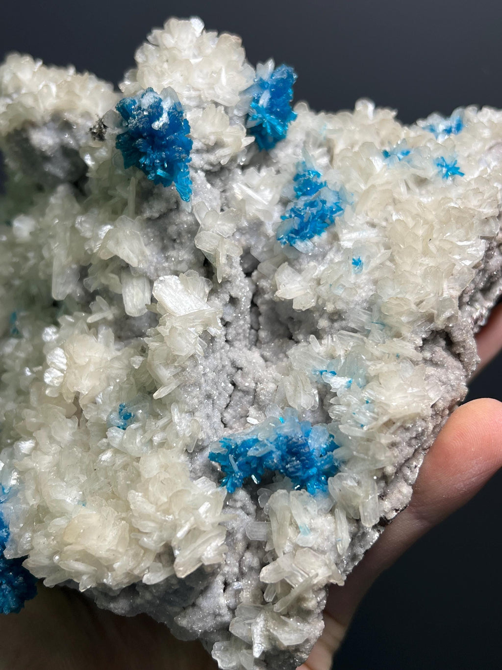 Museum Grade, Cavansite On Stilbite Specimen, 1,7kg - Crystal Gemstone AE 