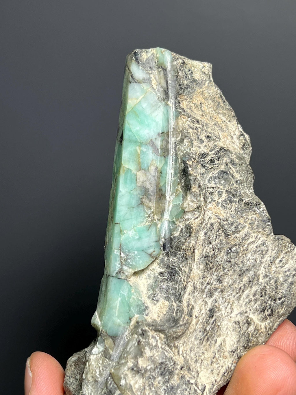 Emerald On Matrix Specimen, 270gram - Crystal Gemstone AE 