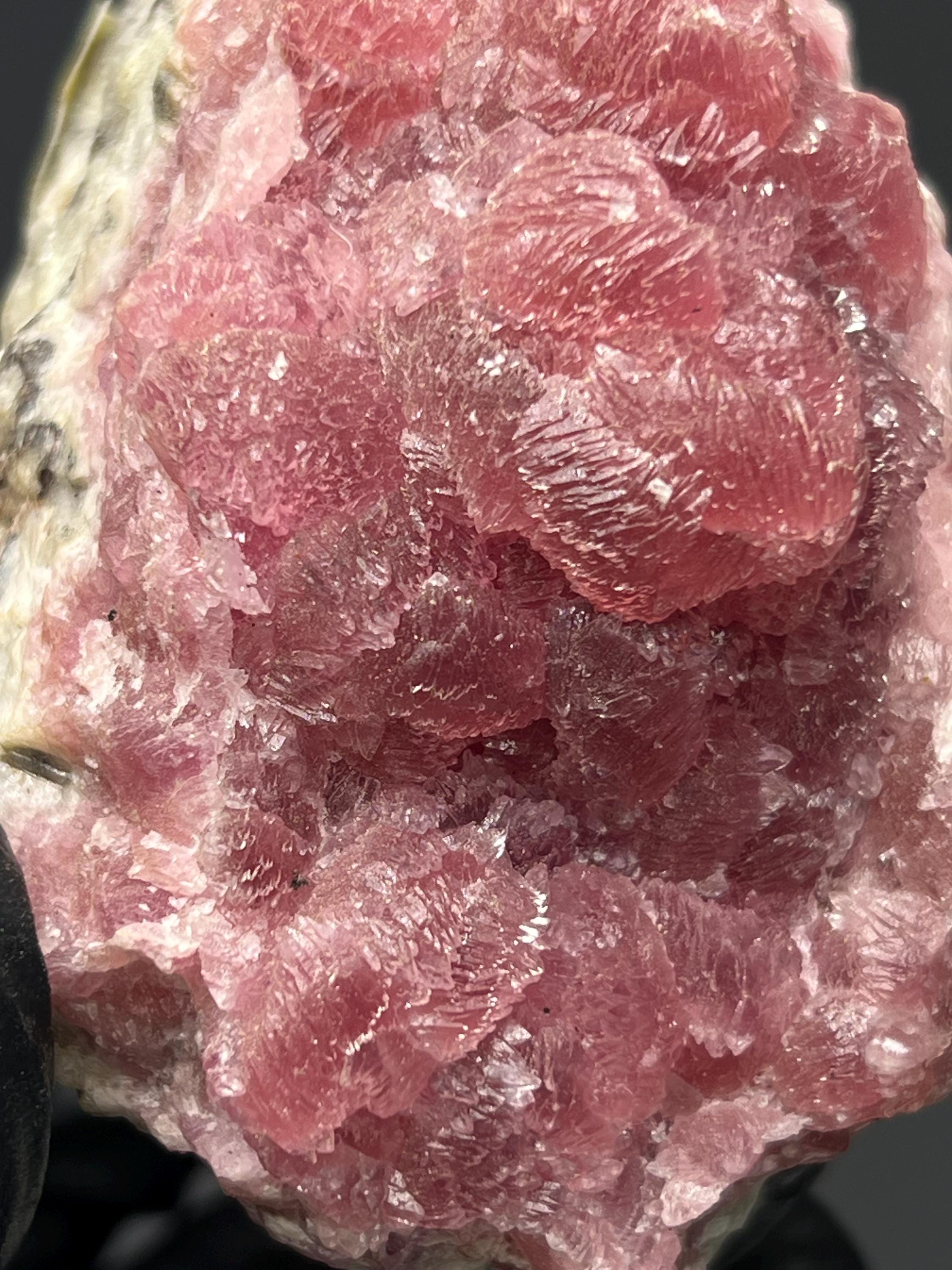 Moroccan Cobaltian Calcite Specimen - Pink Crystal Mineral Decor - Crystal Gemstone AE 