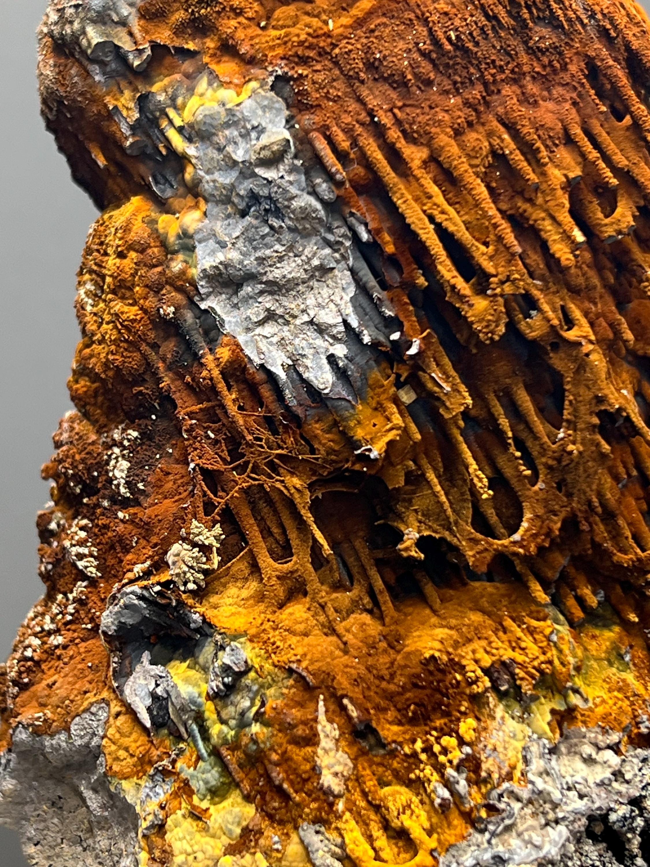 Museum Quality! Very Special Limonite And Specularite With Stalactite Goethite Specimen, For Special Collection - Crystal Gemstone AE 
