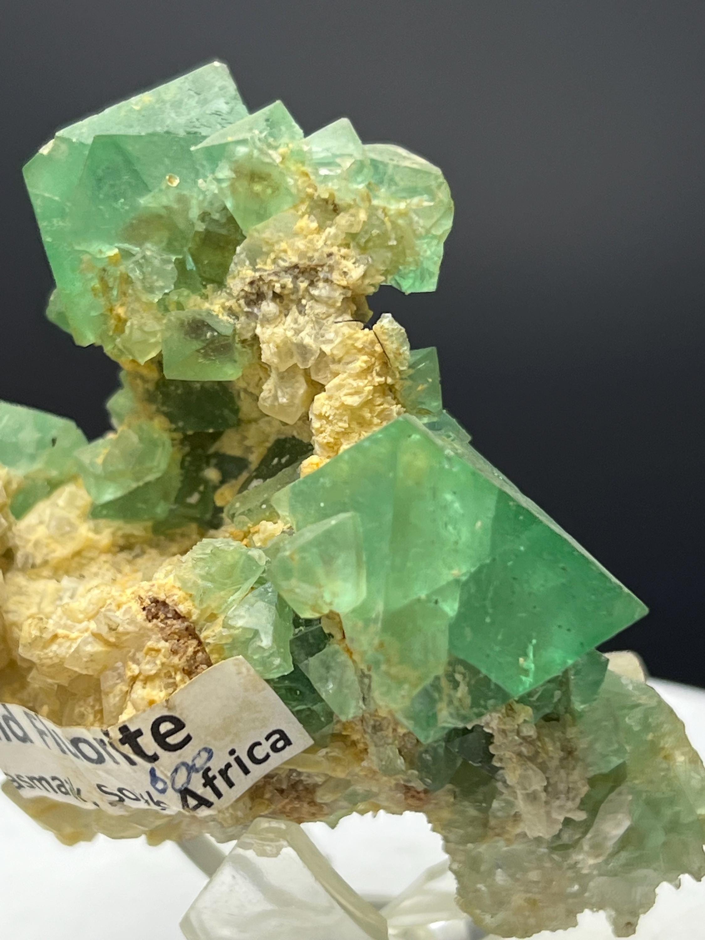 Special! Emerald Fluorite Specimen - Crystal Gemstone AE 
