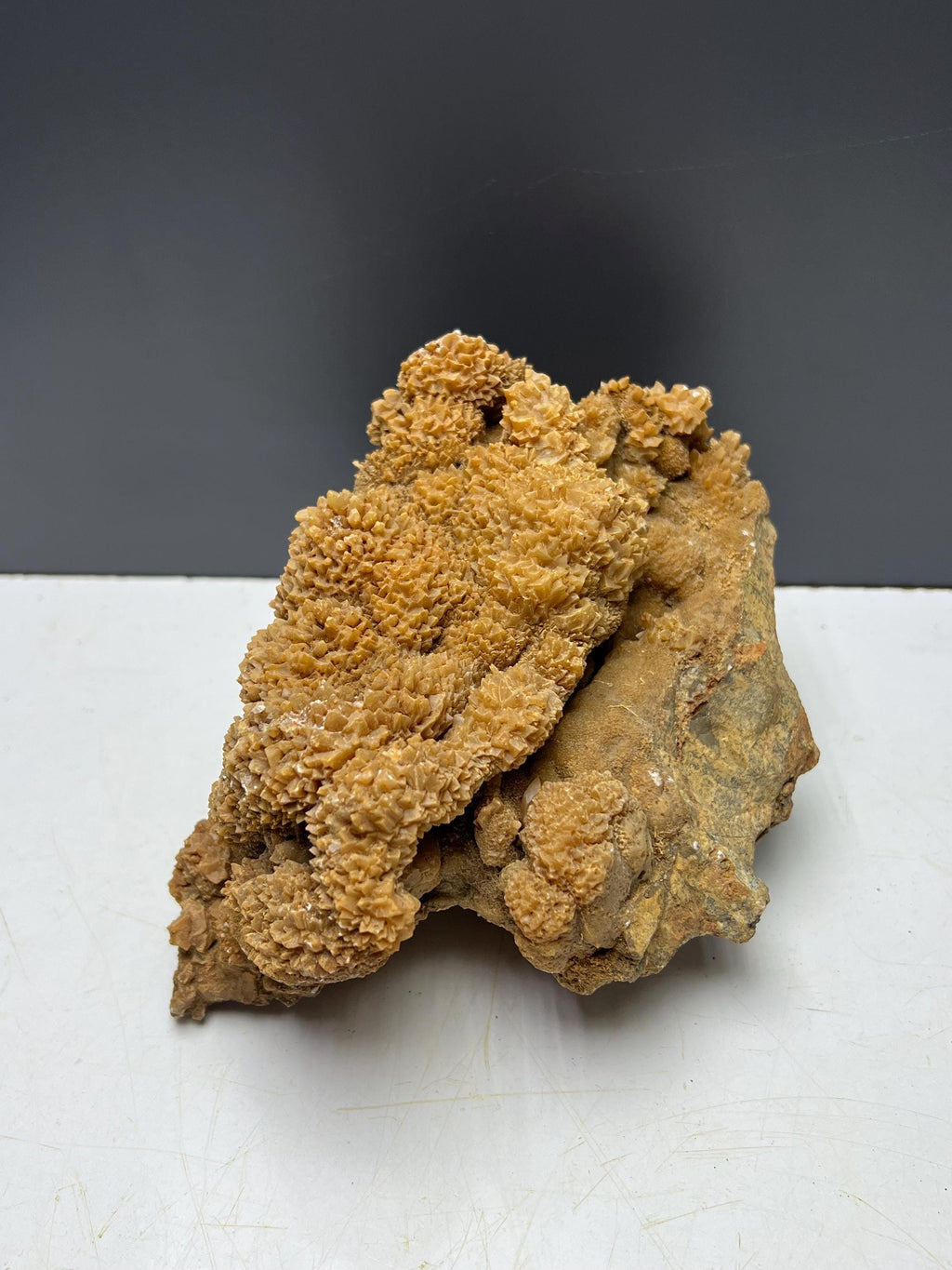Orange Crystal Calcite Specimen - Crystal Gemstone AE 