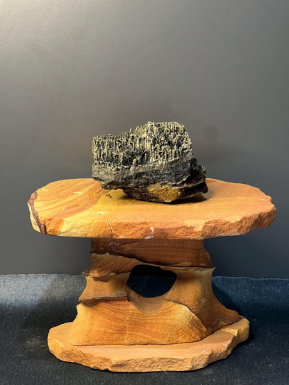 Museum Grade! Very Special Golden Color Stalactite Goethite Specimen - Crystal Gemstone AE 