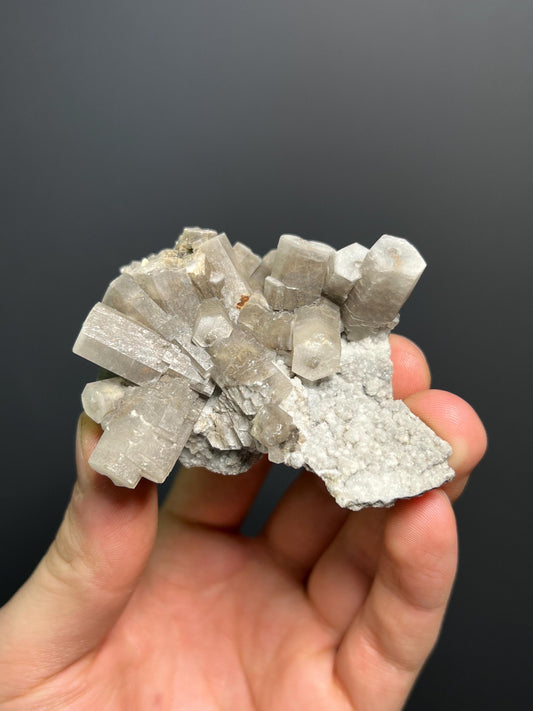 Hexagonal Columnar Calcite Crystal Cluster - China