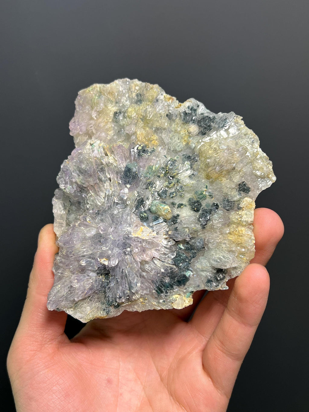 Flower Amethyst Quartz - Brazil - Crystal Gemstone AE 