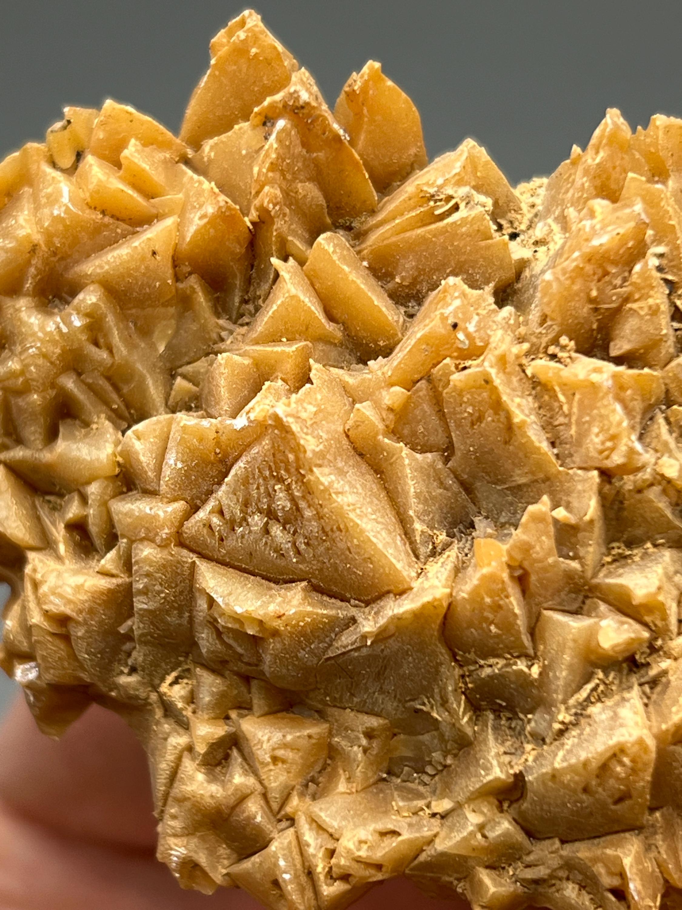 Orange Crystal Calcite Mineral, From Turkey - Crystal Gemstone AE 