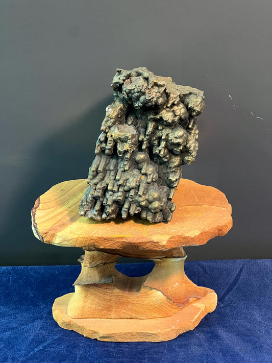 "Museum Grade" Golden Color Botryoidal And Stalactite Formation Goethite - Crystal Gemstone AE 