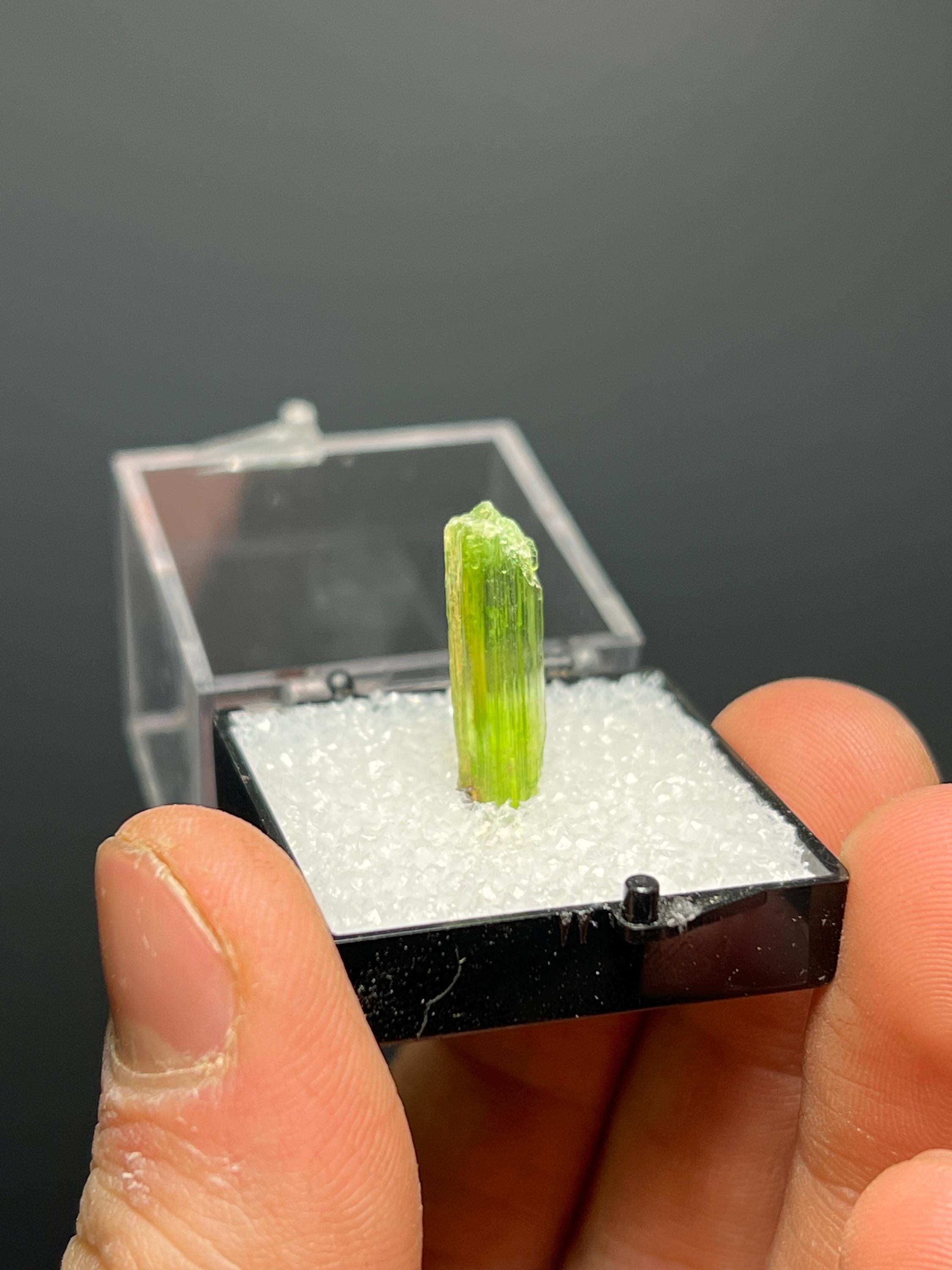 Chrome Tremolite Specimen - Crystal Gemstone AE 