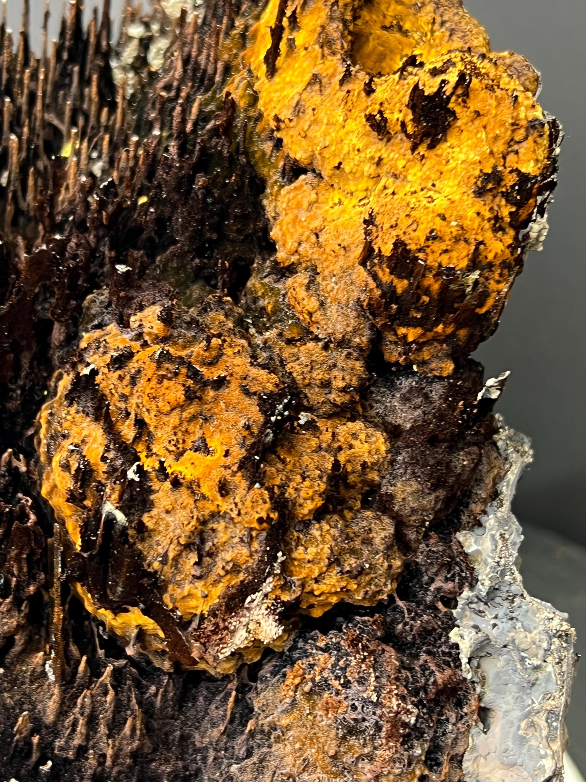 Museum Grade, Limonite And Specularite With Stalactite Goethite Specimen, For Special Collection - Crystal Gemstone AE 