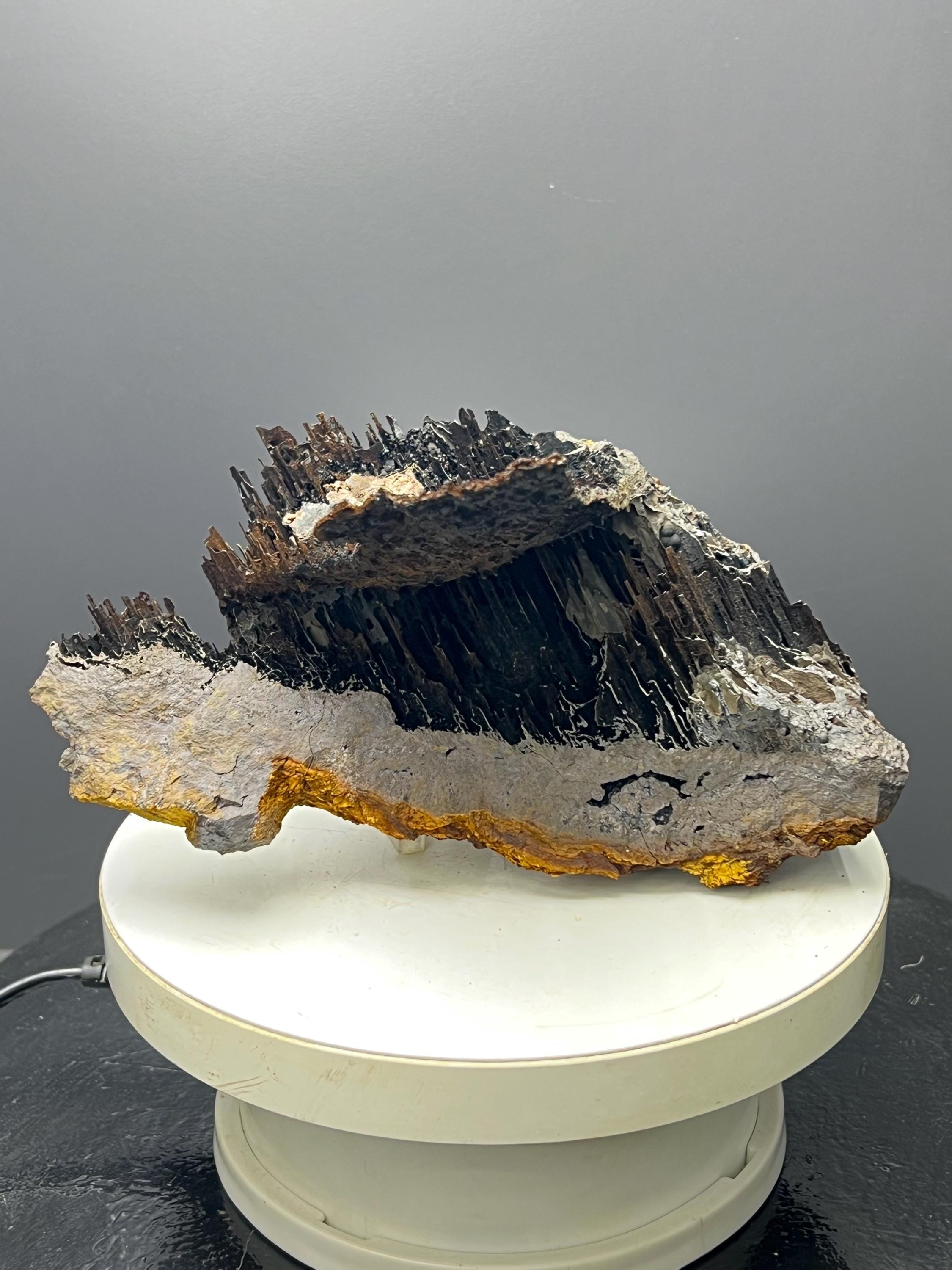 Museum Grade, Very Special Limonite With Stalactite Goethite Specimen - Crystal Gemstone AE 