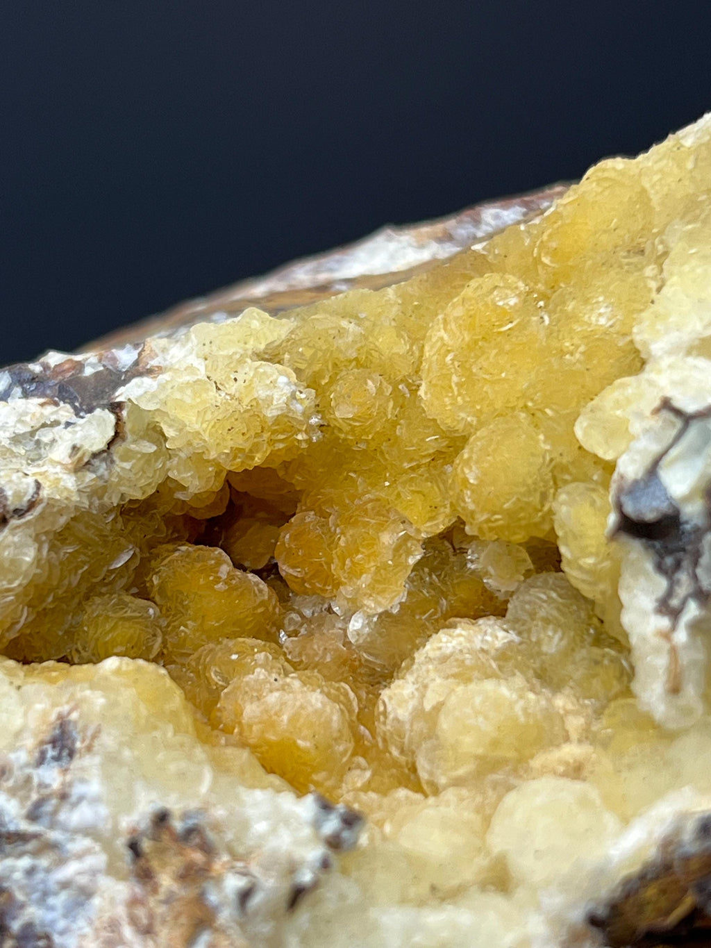 Yellow Hemimorphite Specimen - Crystal Gemstone AE 