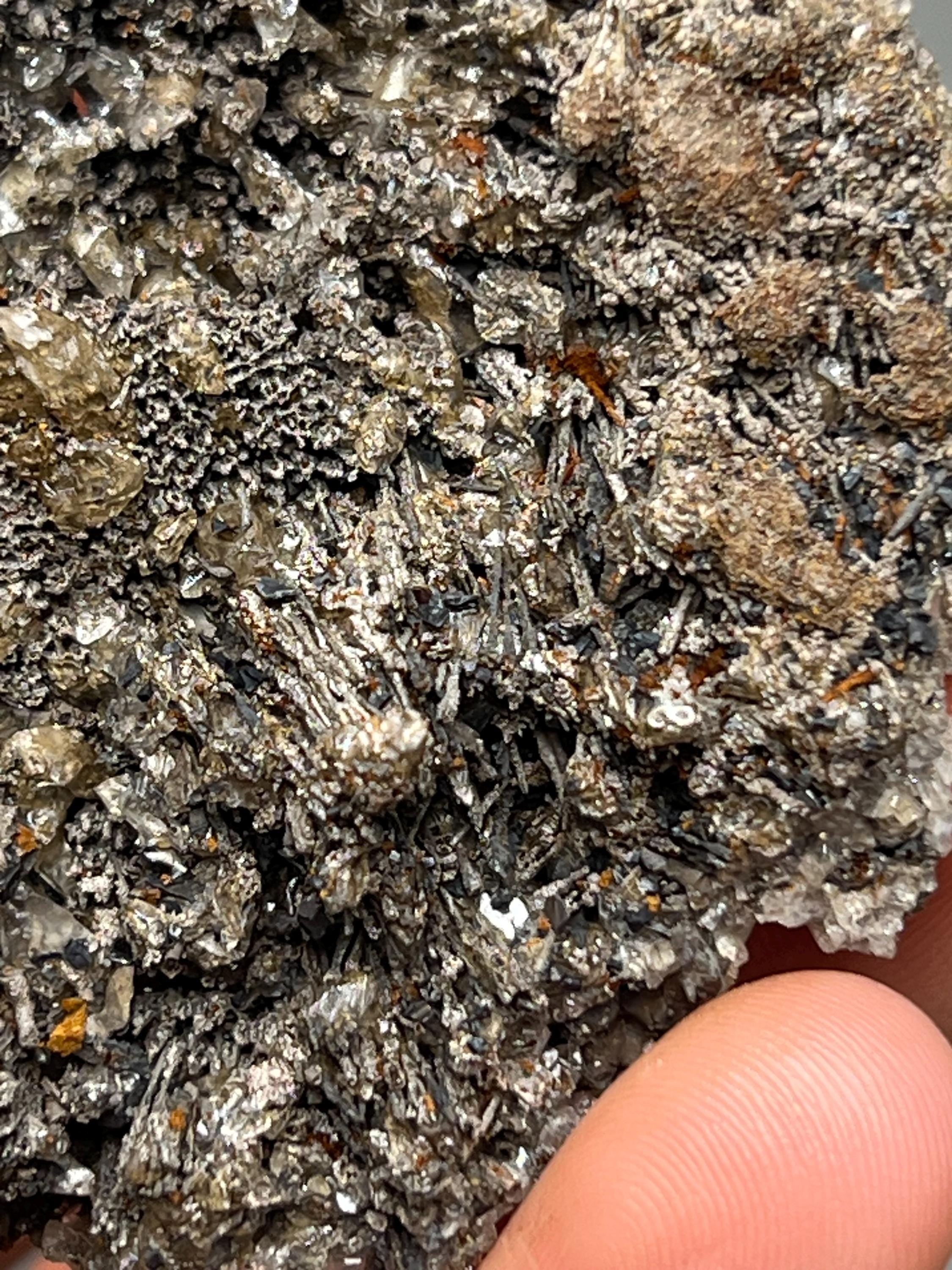 Very Showy And Unique, 2 Sided Crystal Calcite On Hematite, From Turkey - Crystal Gemstone AE 