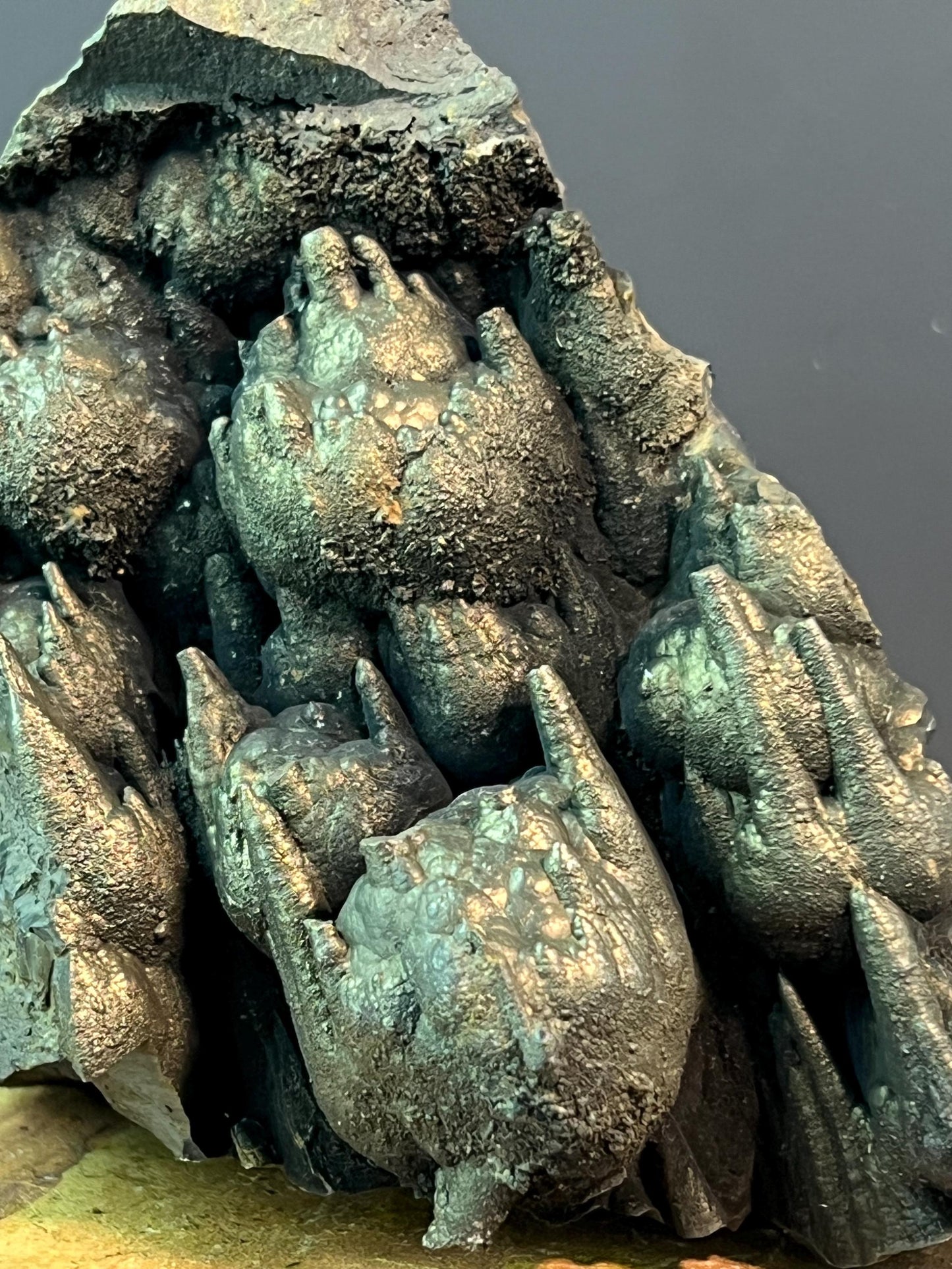 "Museum Grade" Golden Color Stalactite Goethite - Crystal Gemstone AE 