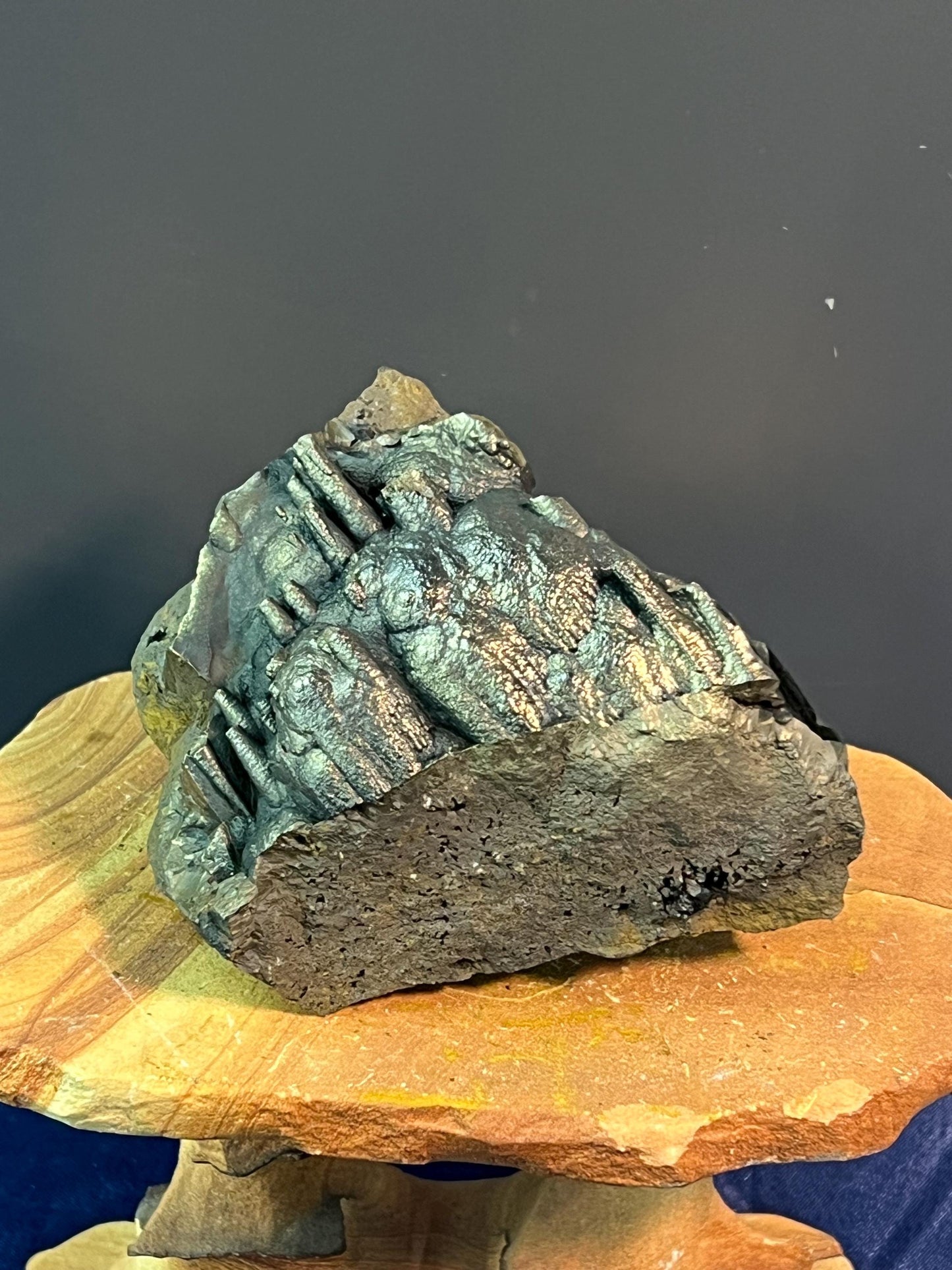 "Museum Grade" Golden Color Botryoidal And Stalactite Formation Goethite - Crystal Gemstone AE 