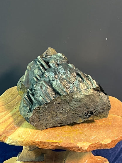 "Museum Grade" Golden Color Botryoidal And Stalactite Formation Goethite - Crystal Gemstone AE 