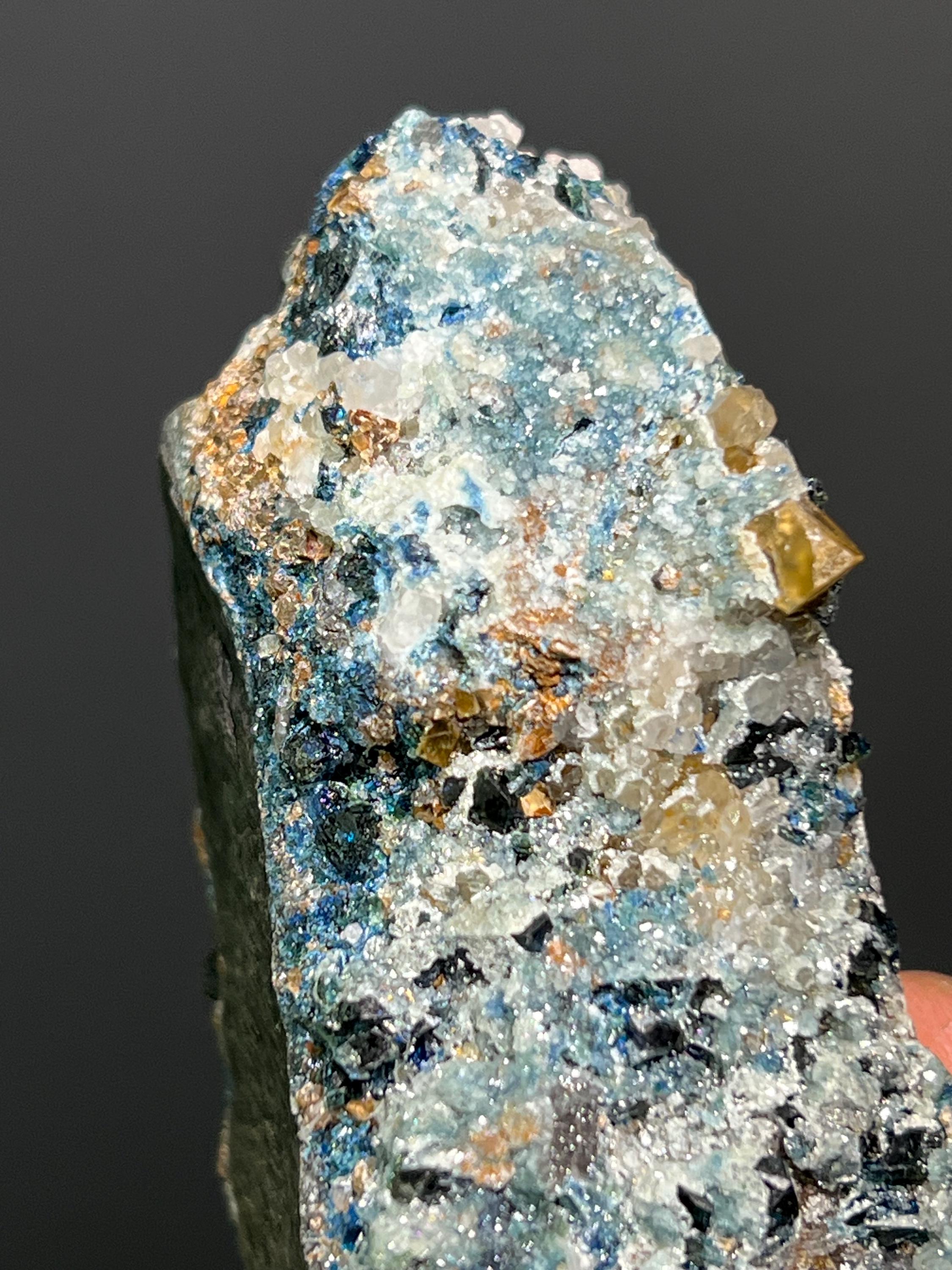 Lazulite Blue Crystals Specimen, 320gram - Crystal Gemstone AE 