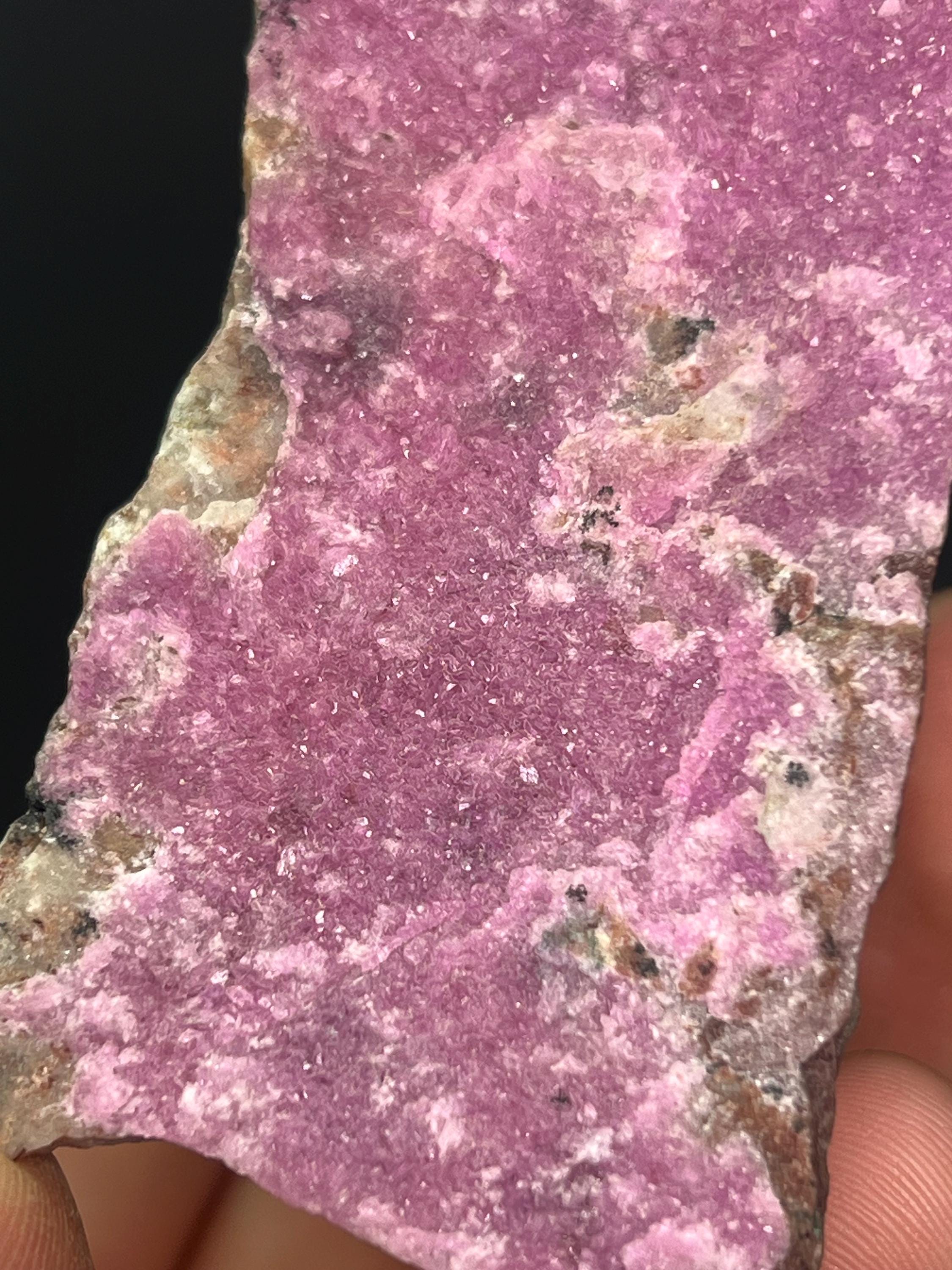 Pink Natural Salrose Cobaltoan Dolomite Druzy Specimen - Crystal Gemstone AE 