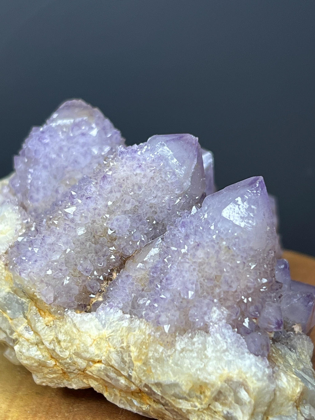 Cactus Amethyst Spirit Quartz, South African Mineral Specimen - Crystal Gemstone AE 