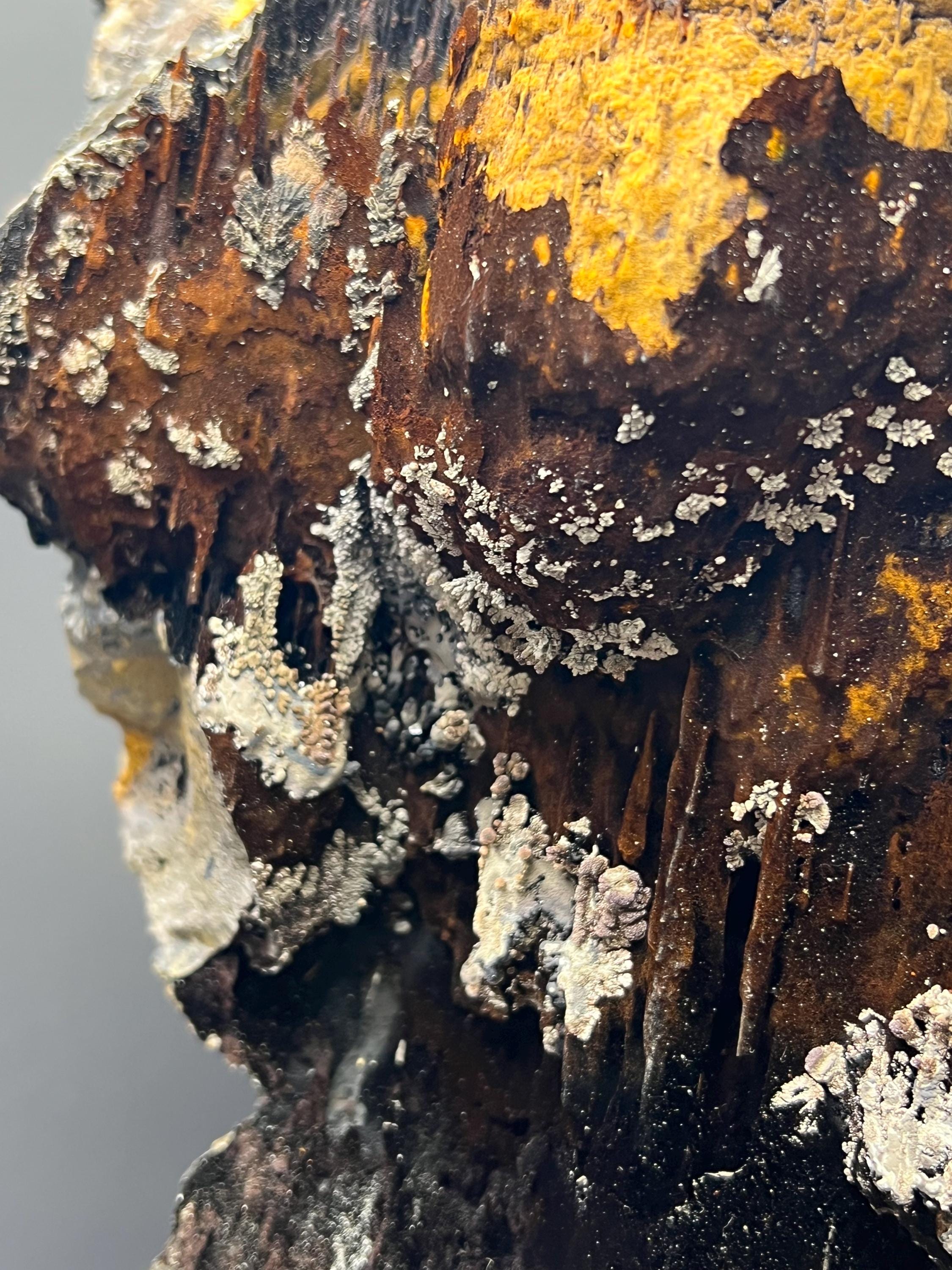 Museum Quality! Extra Big, Limonite And Specularite With Stalactite Goethite, For Special Collection - Crystal Gemstone AE 