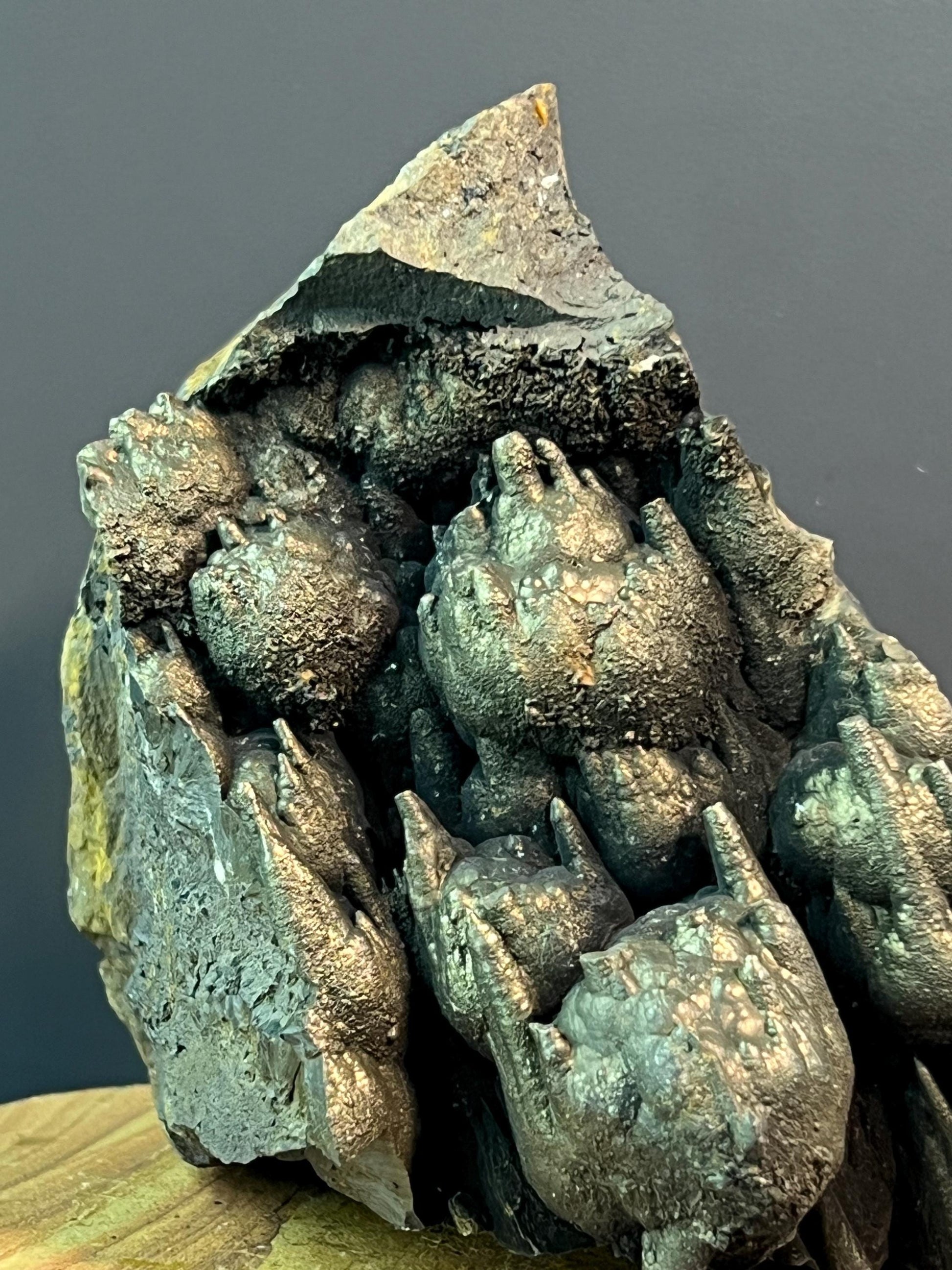 "Museum Grade" Golden Color Stalactite Goethite - Crystal Gemstone AE 