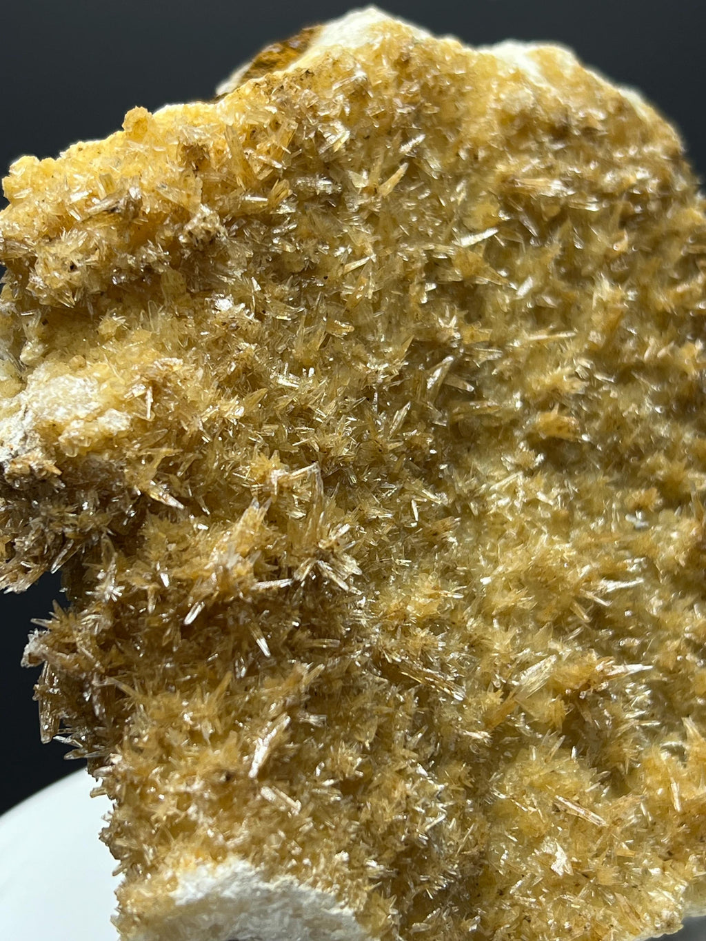 Feather Orange Crystal Calcite Specimen - Crystal Gemstone AE 
