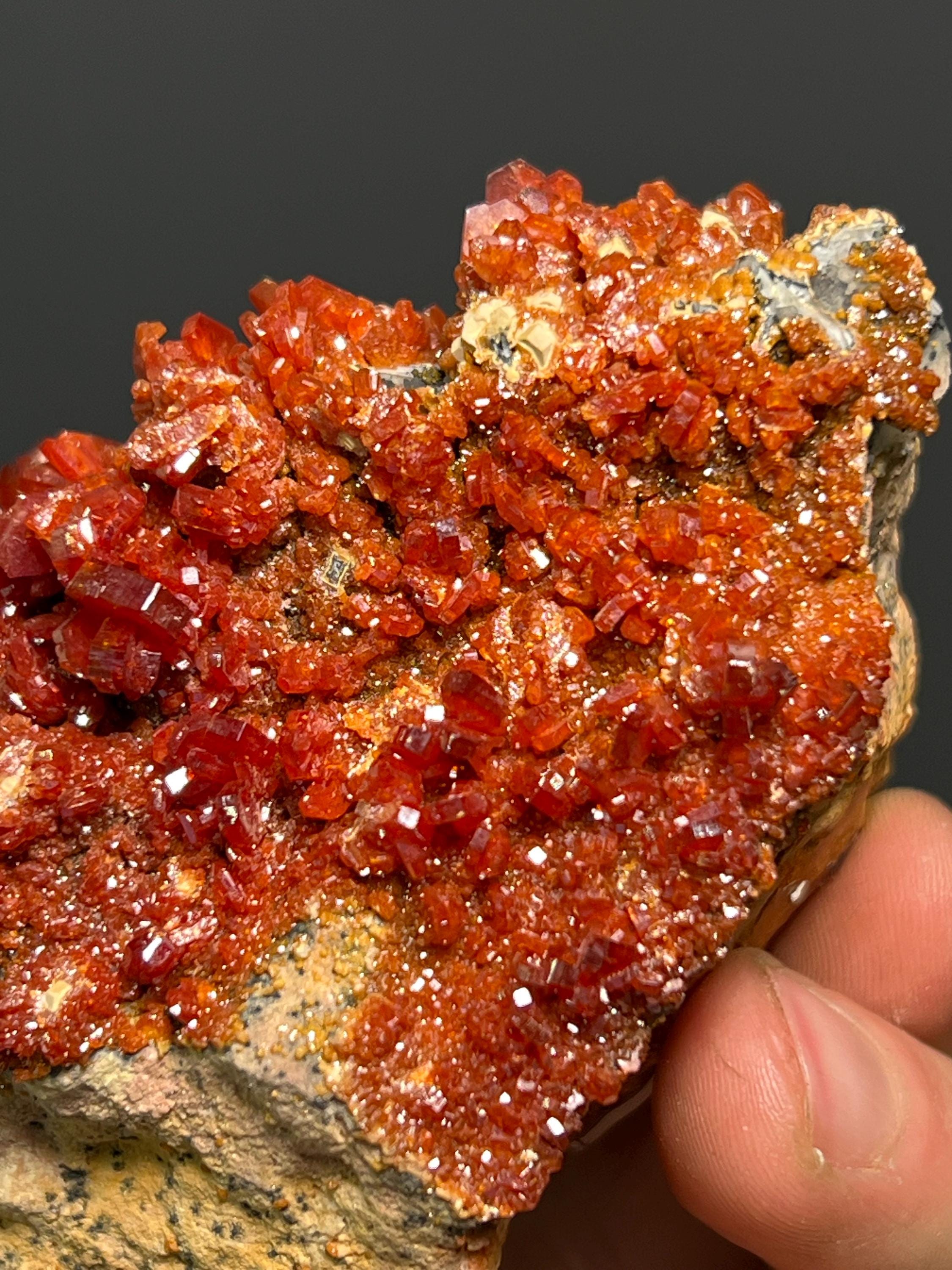 Vanadinite Specimen - Morocco - Crystal Gemstone AE 