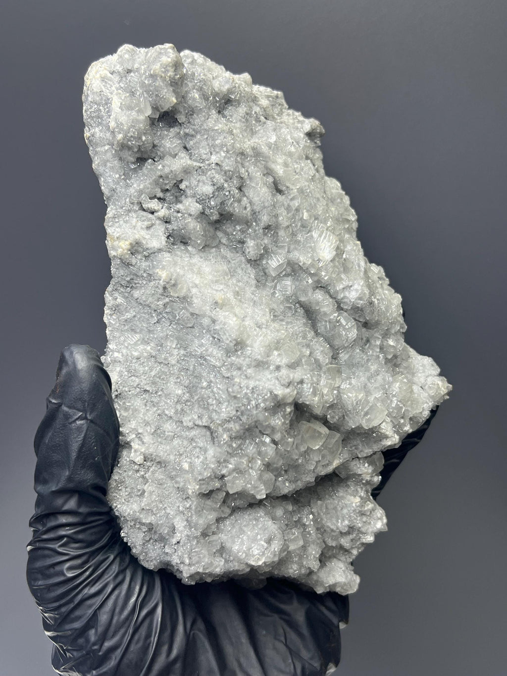 Special Cubic Clear Crystal Calcite On Gray Calcite - Crystal Gemstone AE 