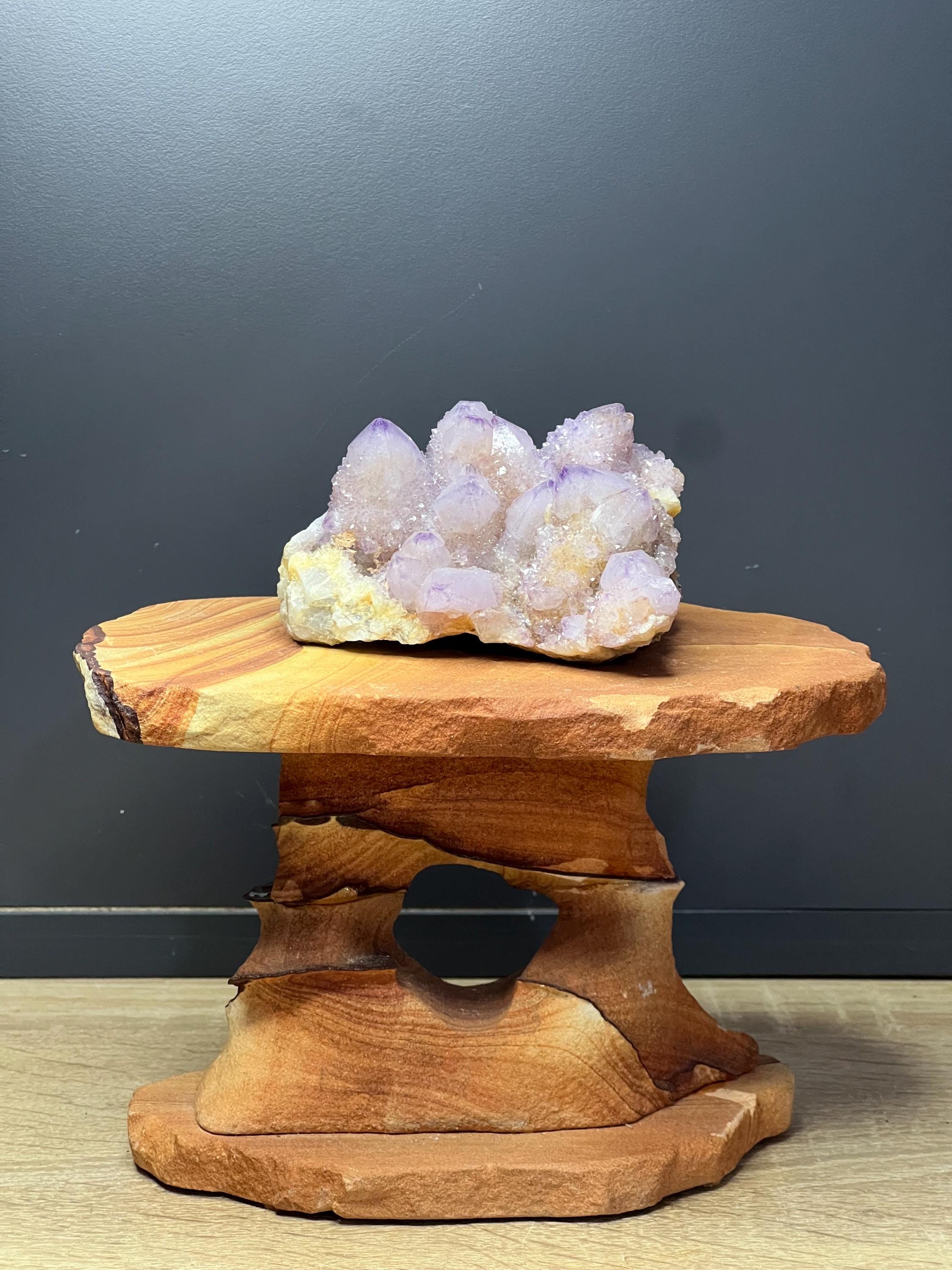 Cactus Amethyst Spirit Quartz, South African Mineral Specimen - Crystal Gemstone AE 