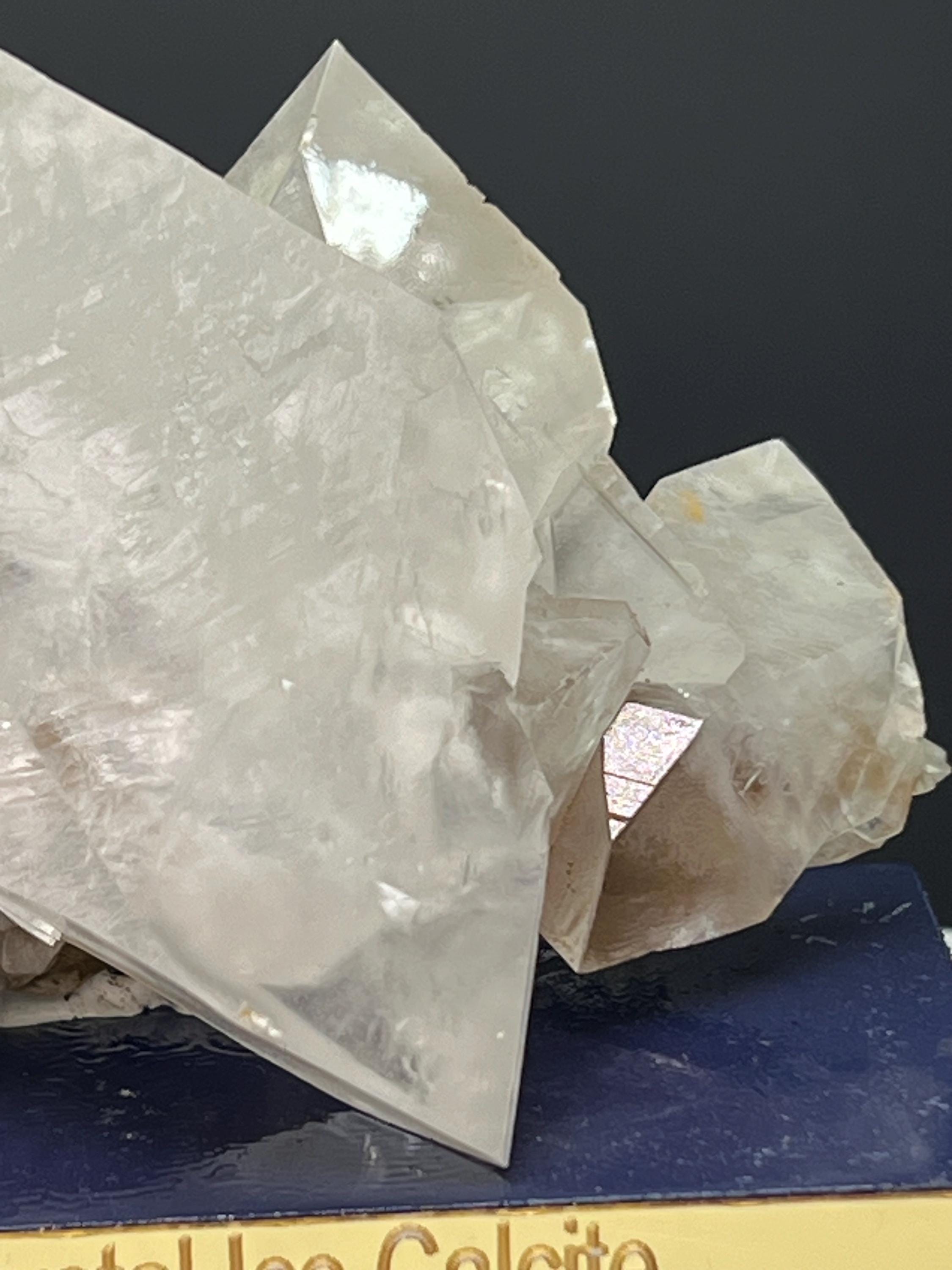 Very Showy, Crystal Ice Calcite Specimen - Crystal Gemstone AE 