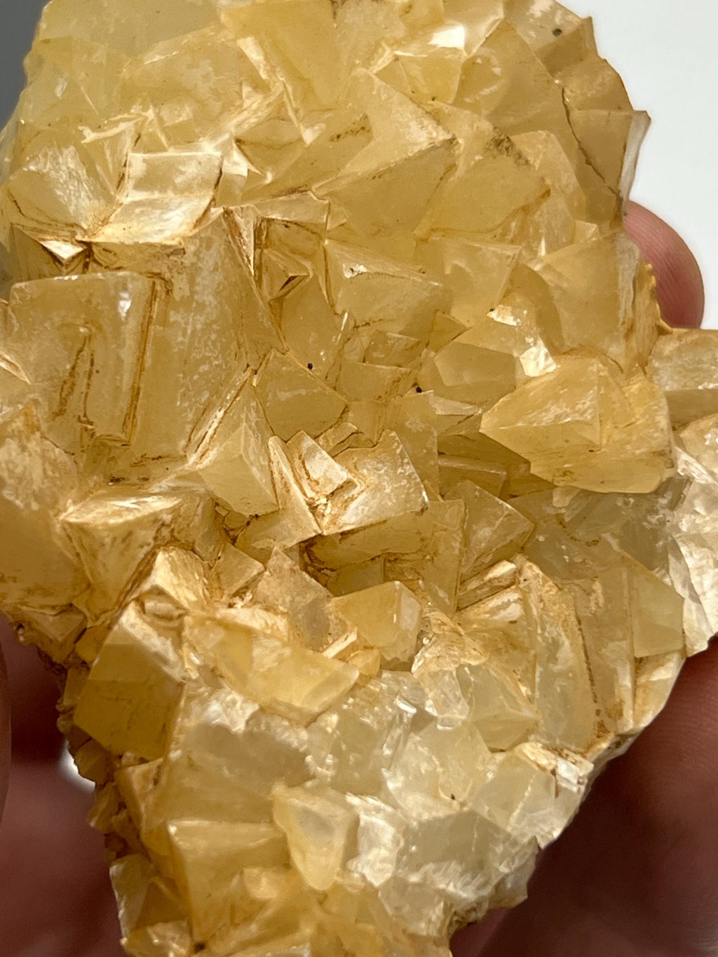 Orange Crystal Calcite Mineral, From Turkey - Crystal Gemstone AE 