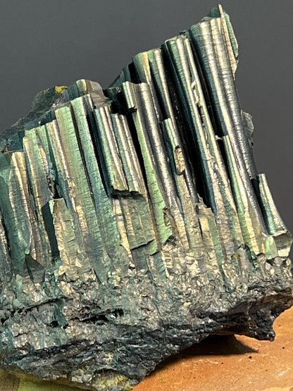 "Museum Grade" Golden Color Stalactite Goethite - Crystal Gemstone AE 