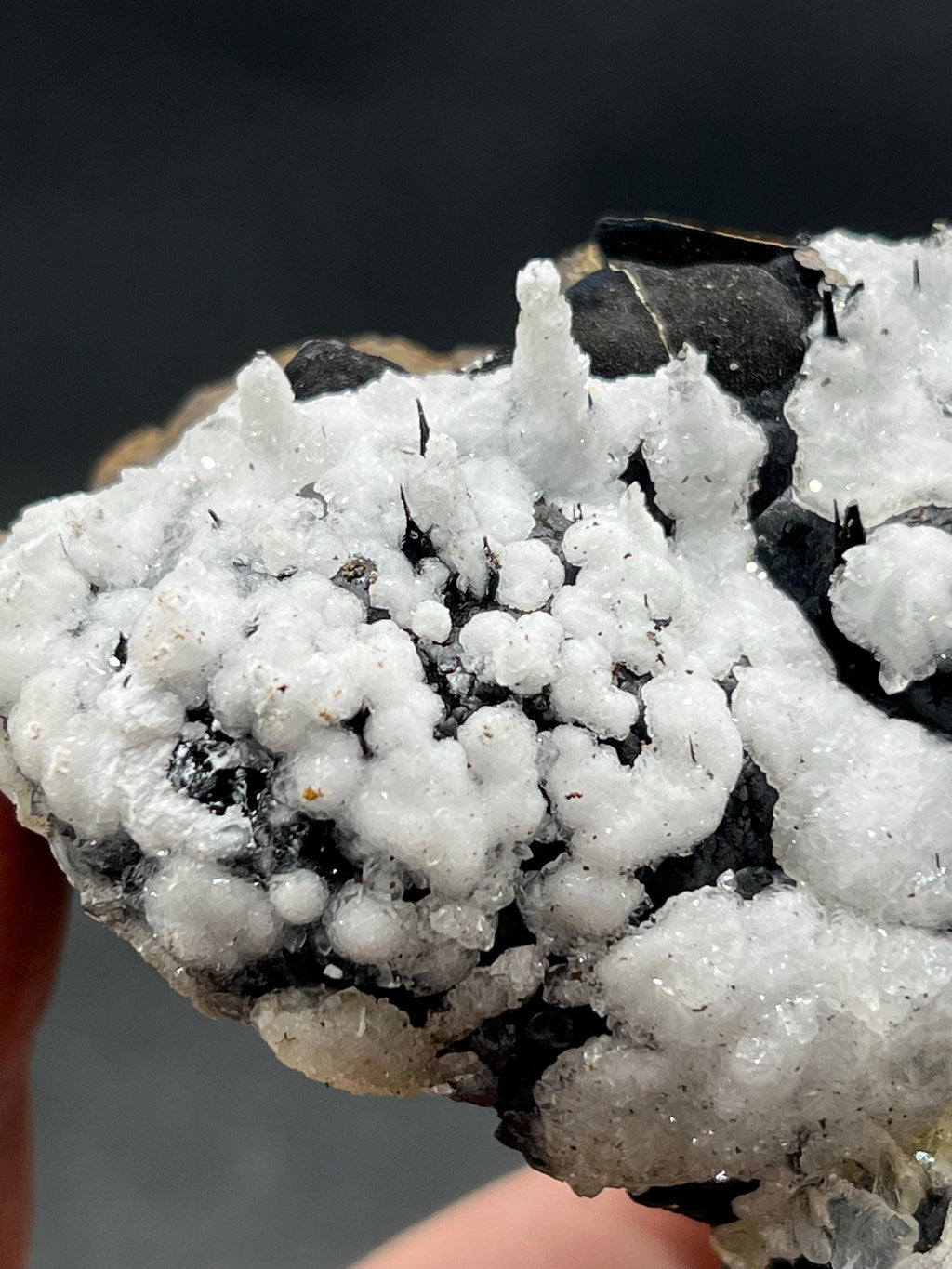 Museum Grade Crystal Calcite On Stalactite Hematite - Crystal Gemstone AE 