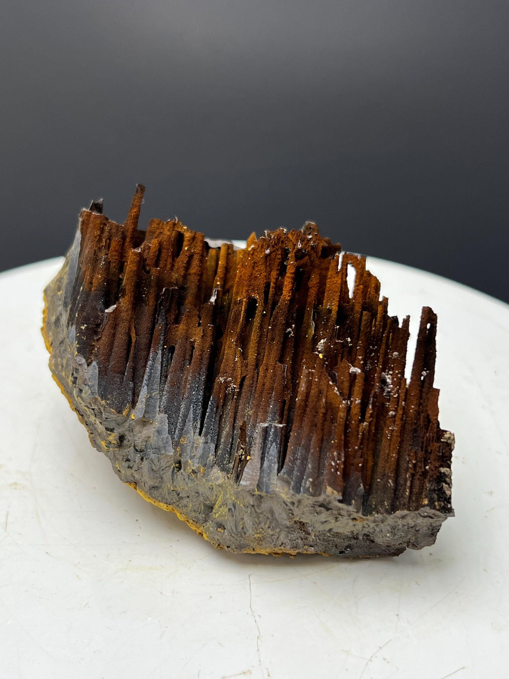 Museum Grade! Limonite With Velvet Function Stalactite Goethite Specimen - Crystal Gemstone AE 