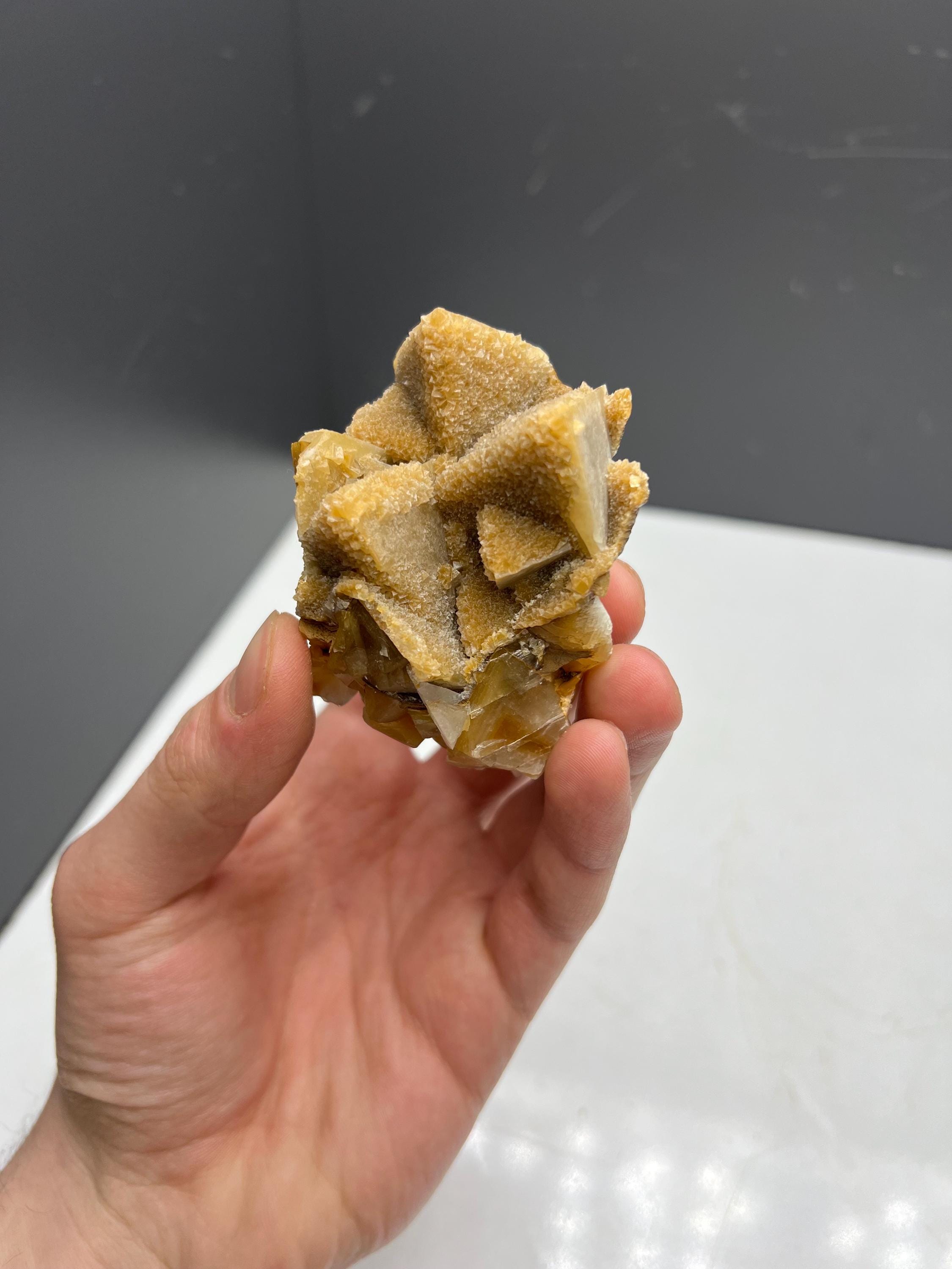 Orange Crystal Calcite - Crystal Gemstone AE 