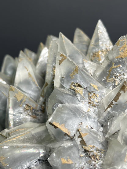 Large Size, Pyrite With Gray Crystal Calcite - Turkey
