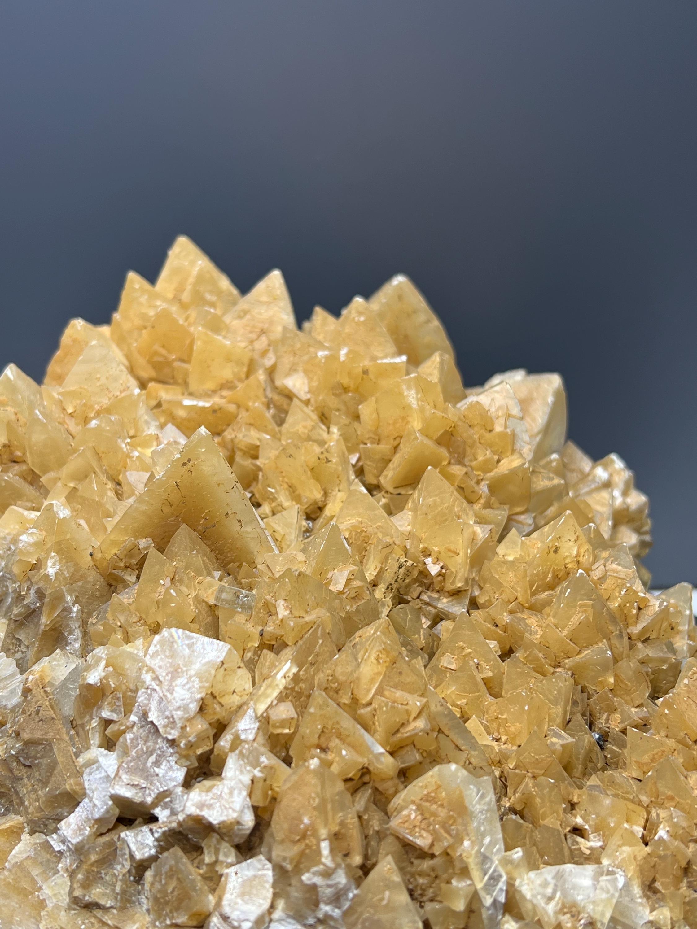 Large Size Special Orange Crystal Calcite Specimen - Crystal Gemstone AE 