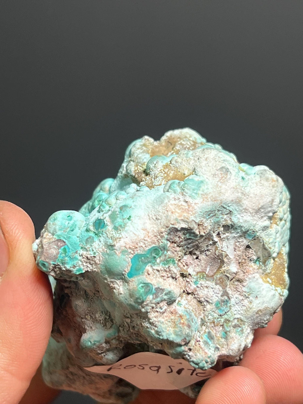 Turquoise Rosasite Specimen, Botryoidal Mineral, Mexico, 176gram - Crystal Gemstone AE 