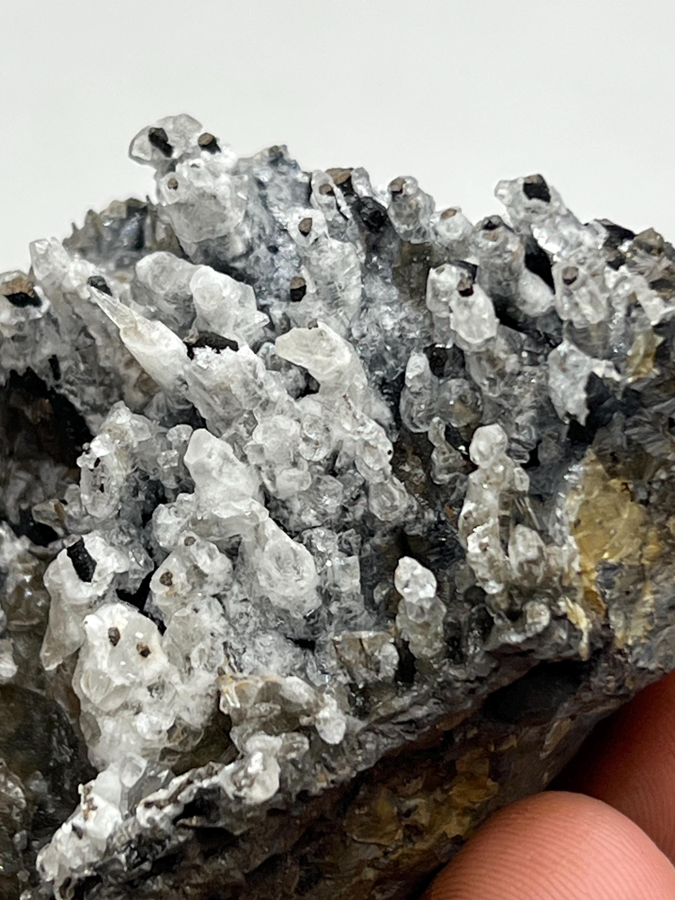 Museum quality, Very showy crystal calcite on stalactite hematite, special collections piece - Crystal Gemstone AE 