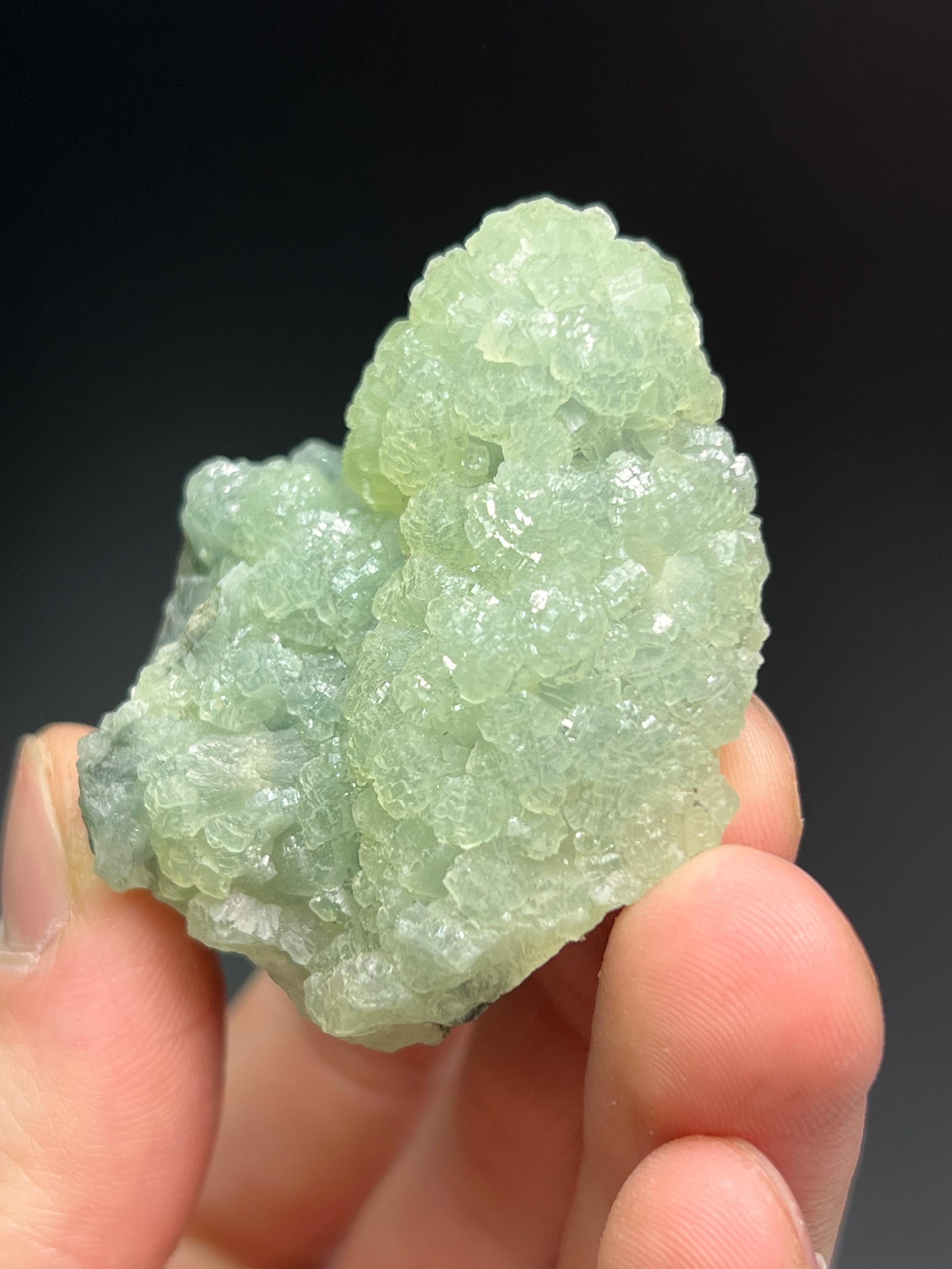 Prehnite With Anhydrite - Crystal Gemstone AE 