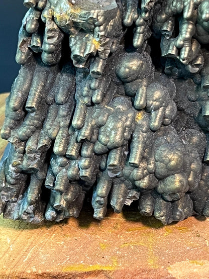 "Museum Grade" Golden Color Botryoidal And Stalactite Formation Goethite - Crystal Gemstone AE 