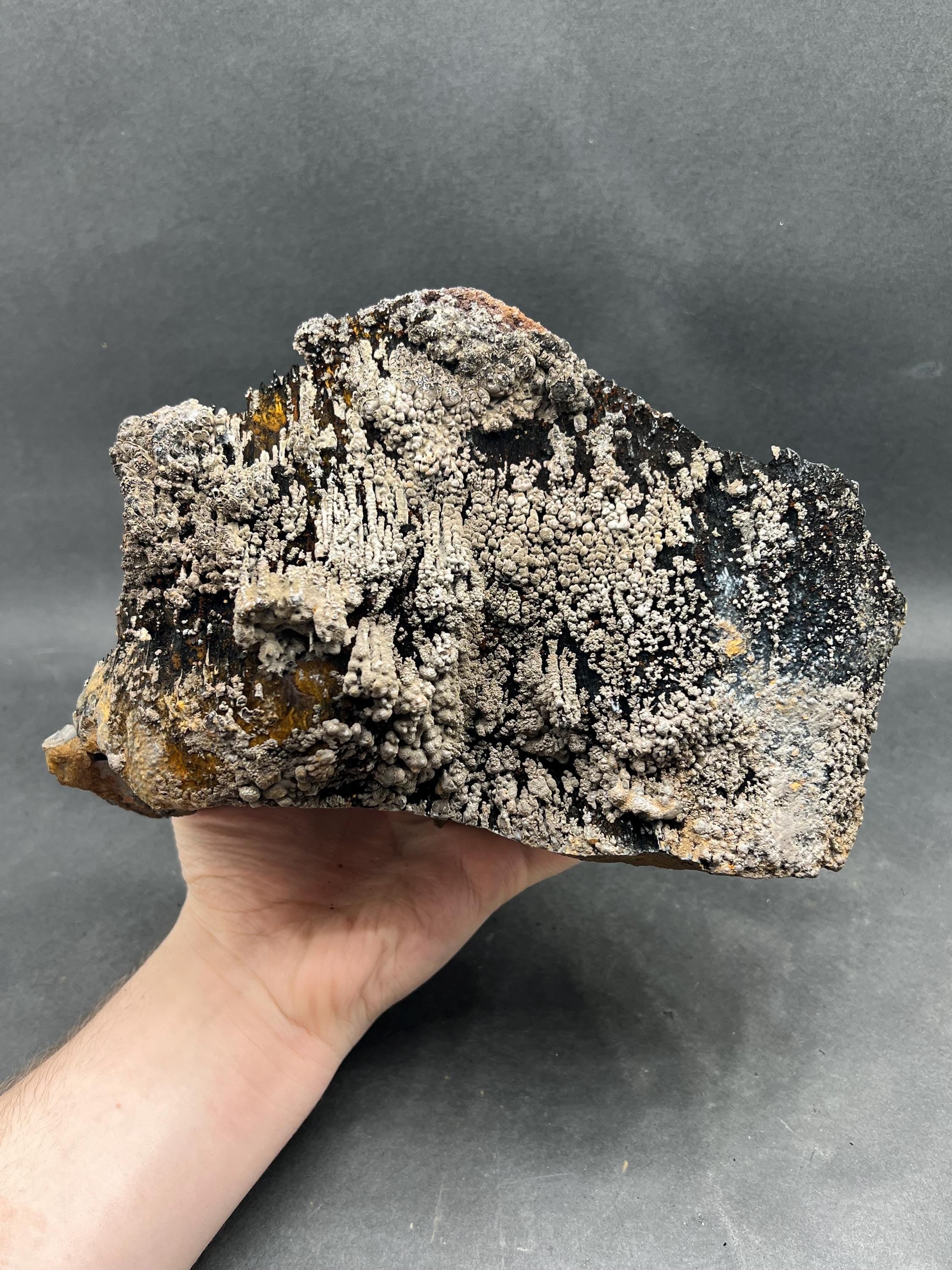 Specularite And Limonite With Stalactite Goethite - Crystal Gemstone AE 