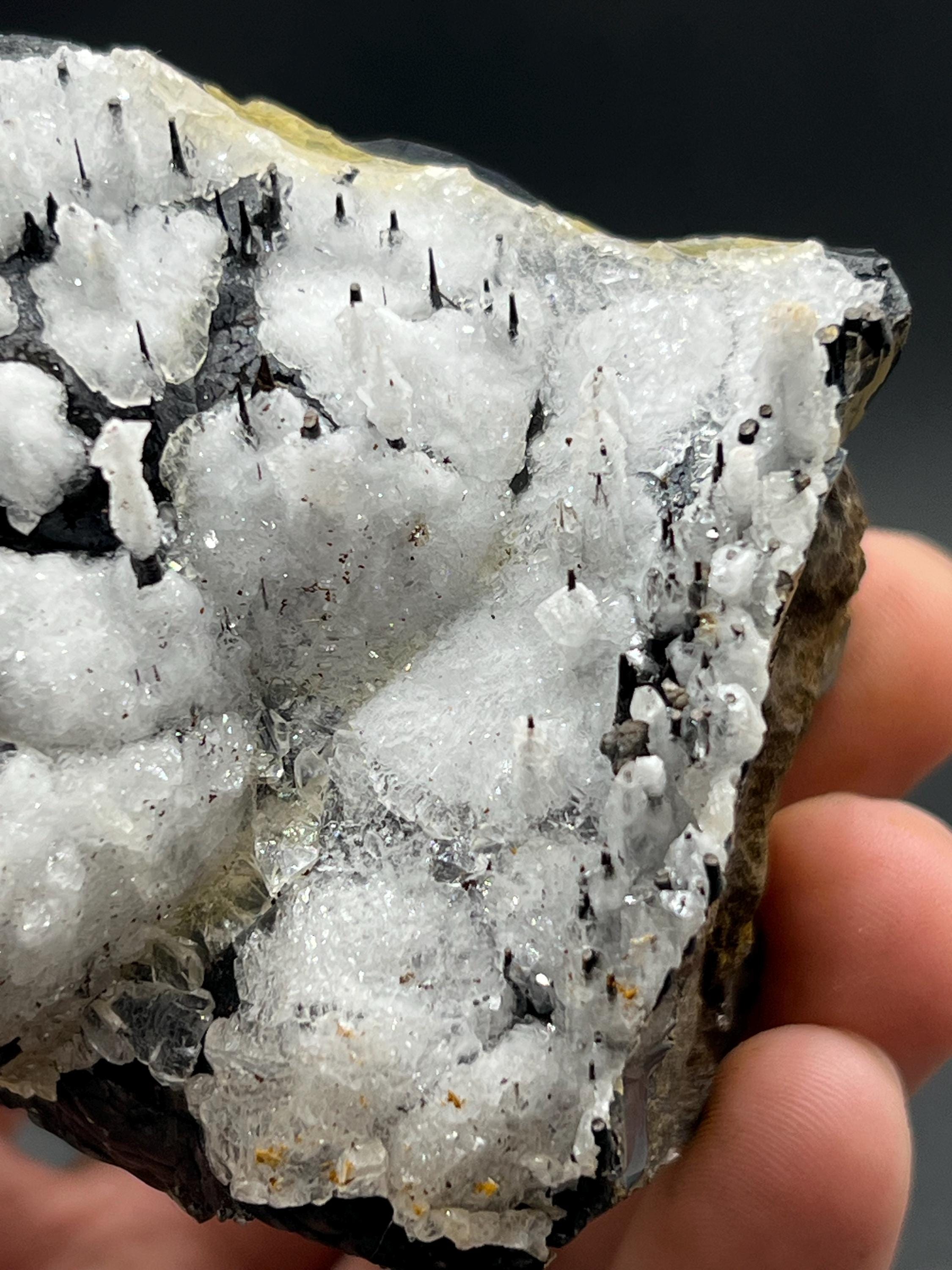 Museum Grade Crystal Calcite On Stalactite Hematite - Crystal Gemstone AE 