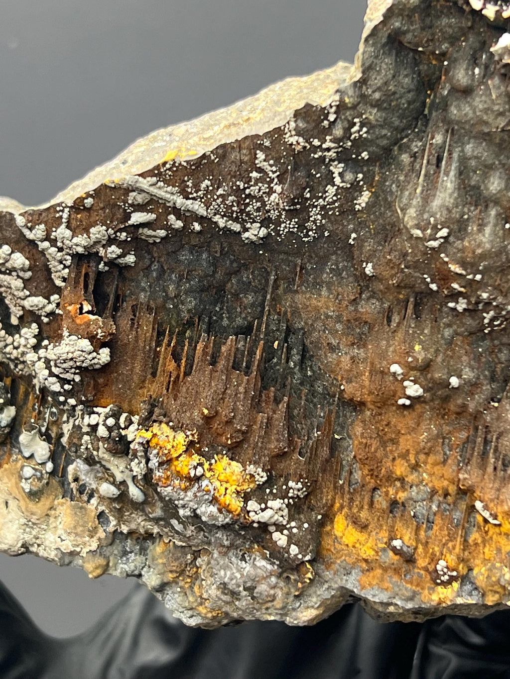 Museum Grade Limonite And Specularite On Stalactite Goethite - Crystal Gemstone AE 