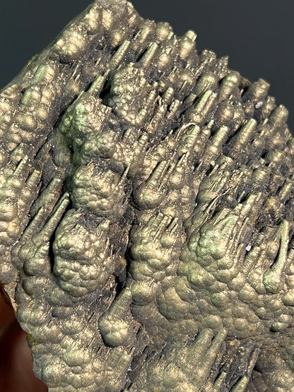 "Museum Grade" Golden Color Stalactite Goethite - Crystal Gemstone AE 